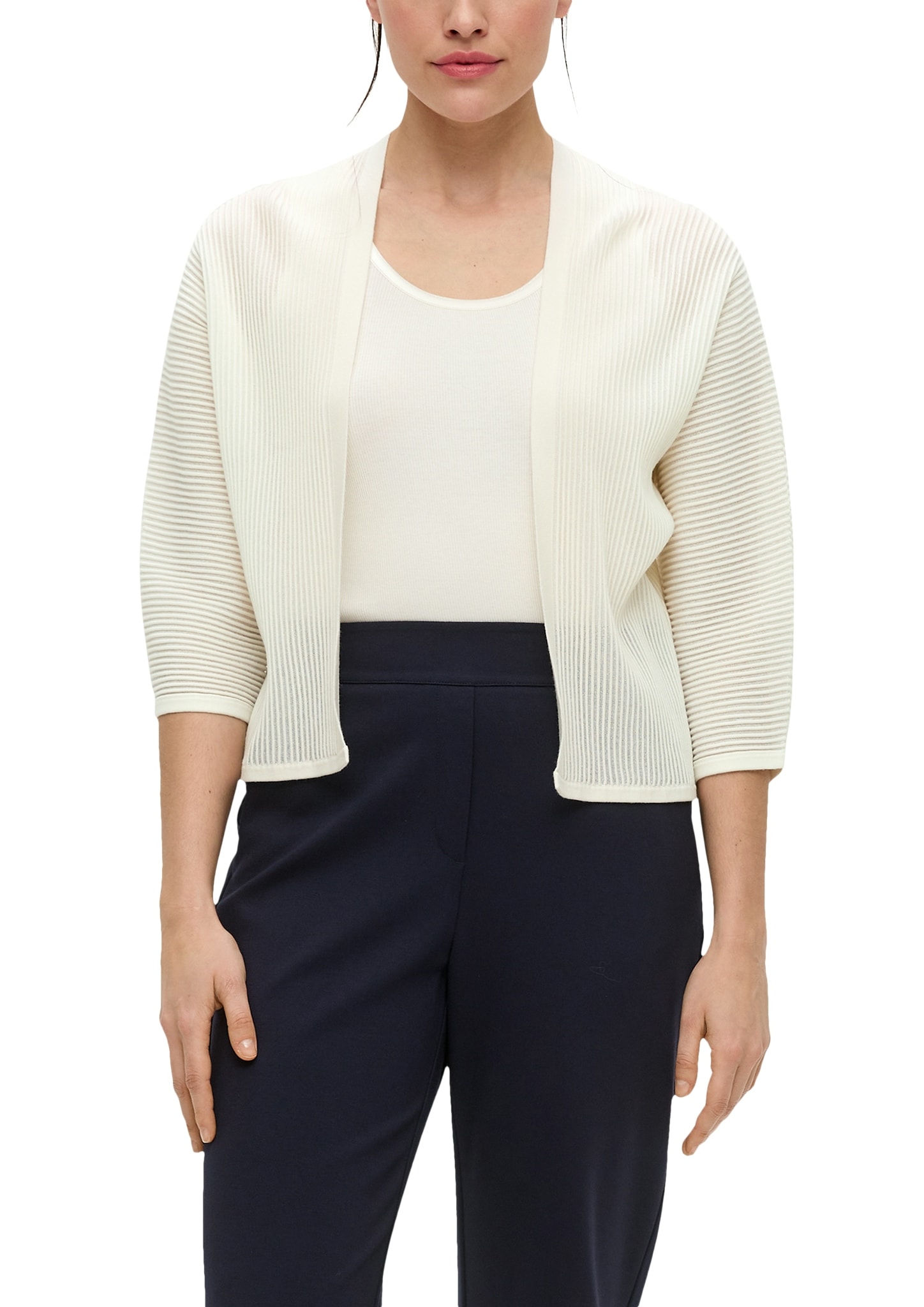 s.Oliver BLACK LABEL Strickjacke, mit 3/4-Ärmel s.Oliver BLACK LABEL Strickjacke, mit 3/4-Ärmel von s.Oliver BLACK LABEL