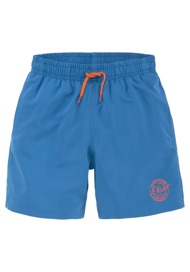 s.Oliver Badeshorts, mit seitlichem Logodruck von s.Oliver