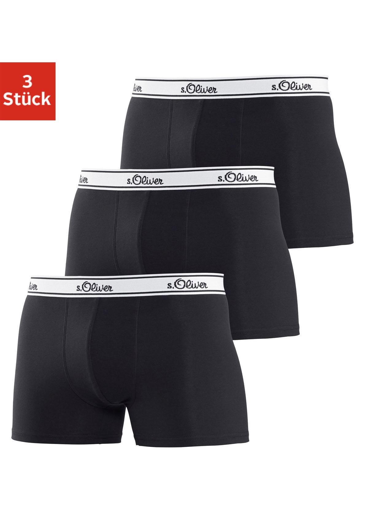 s.Oliver Boxer »Boxershorts für Herren«, (Packung, 3 St.), mit weissem Webbund von s.Oliver