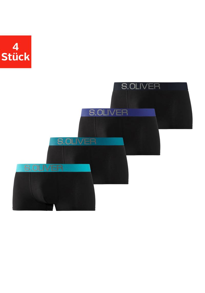 s.Oliver Boxer »Boxershorts für Herren«, (Packung, 4 St.), in Hipster-Form aus Baumwoll-Mix von s.Oliver