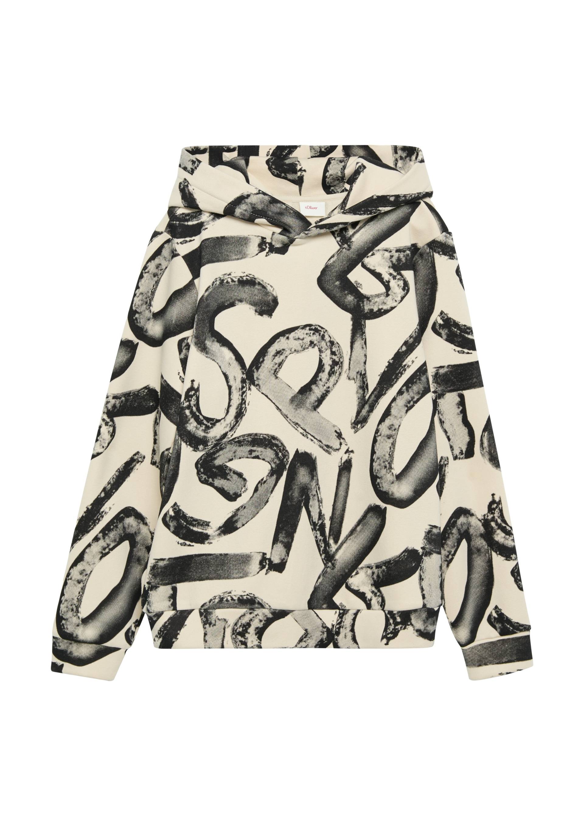 s.Oliver Junior Kapuzensweatshirt, mit All-Over Print von s.Oliver Junior