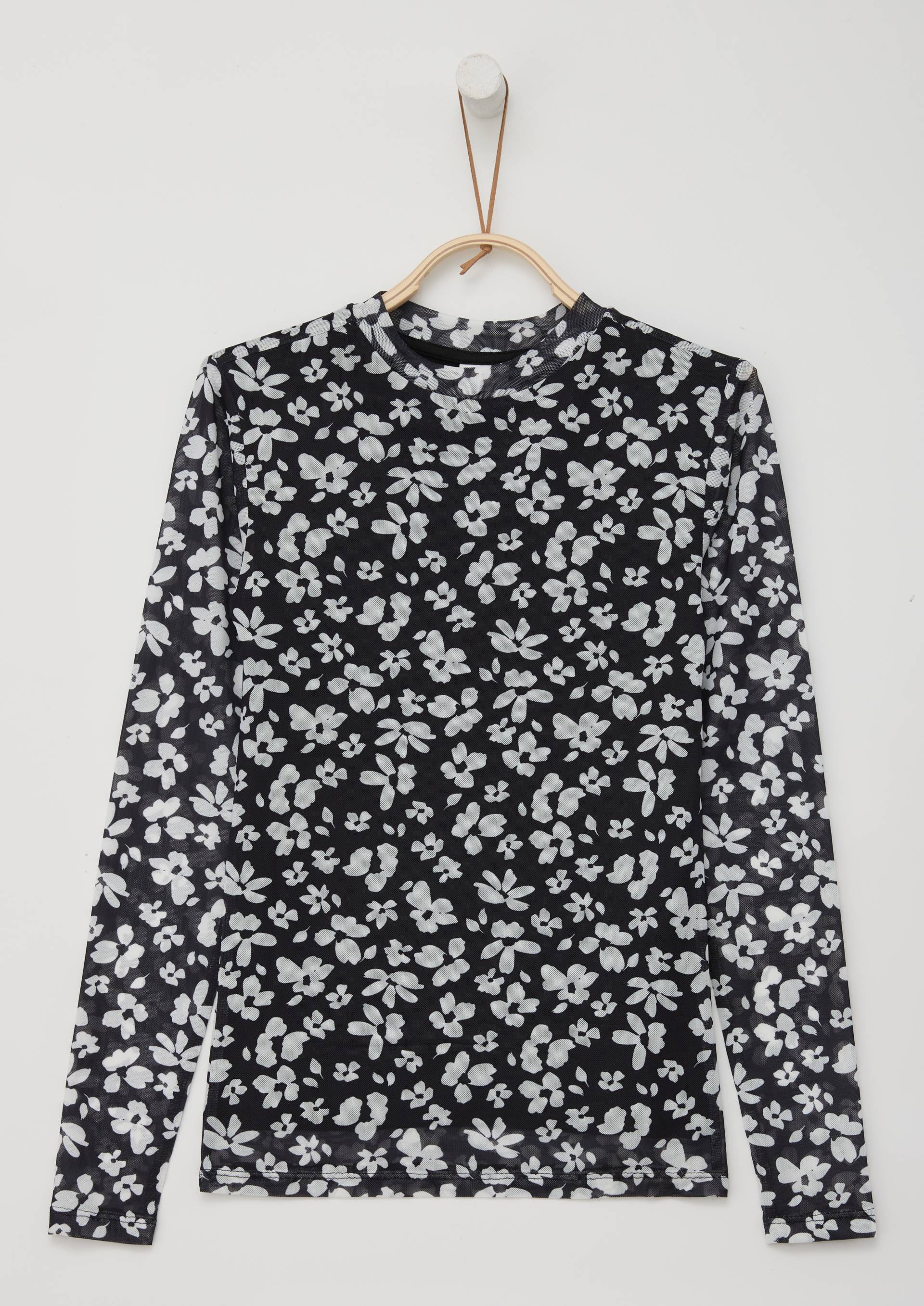 s.Oliver Junior Langarmshirt, mit All-Over Print