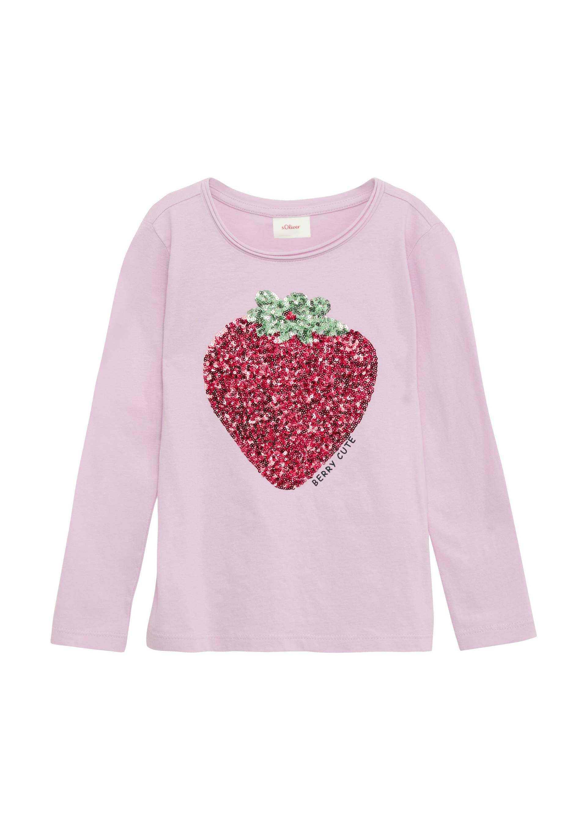 s.Oliver Junior Langarmshirt, mit Glitzer Front Print s.Oliver Junior Langarmshirt, mit Glitzer Front Print von s.Oliver Junior