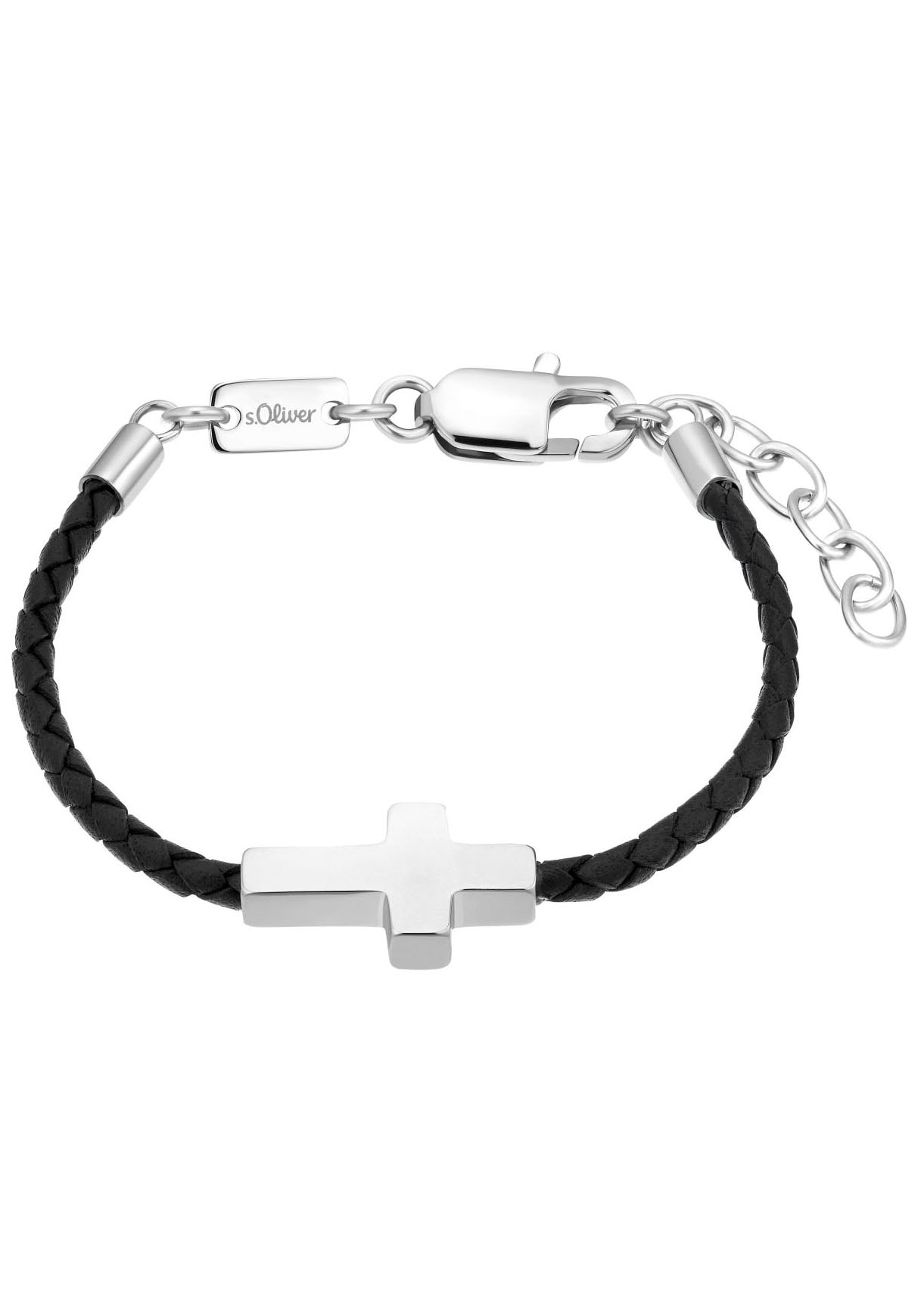 s.Oliver Junior Lederarmband »Kreuz, 2036872« von s.Oliver Junior