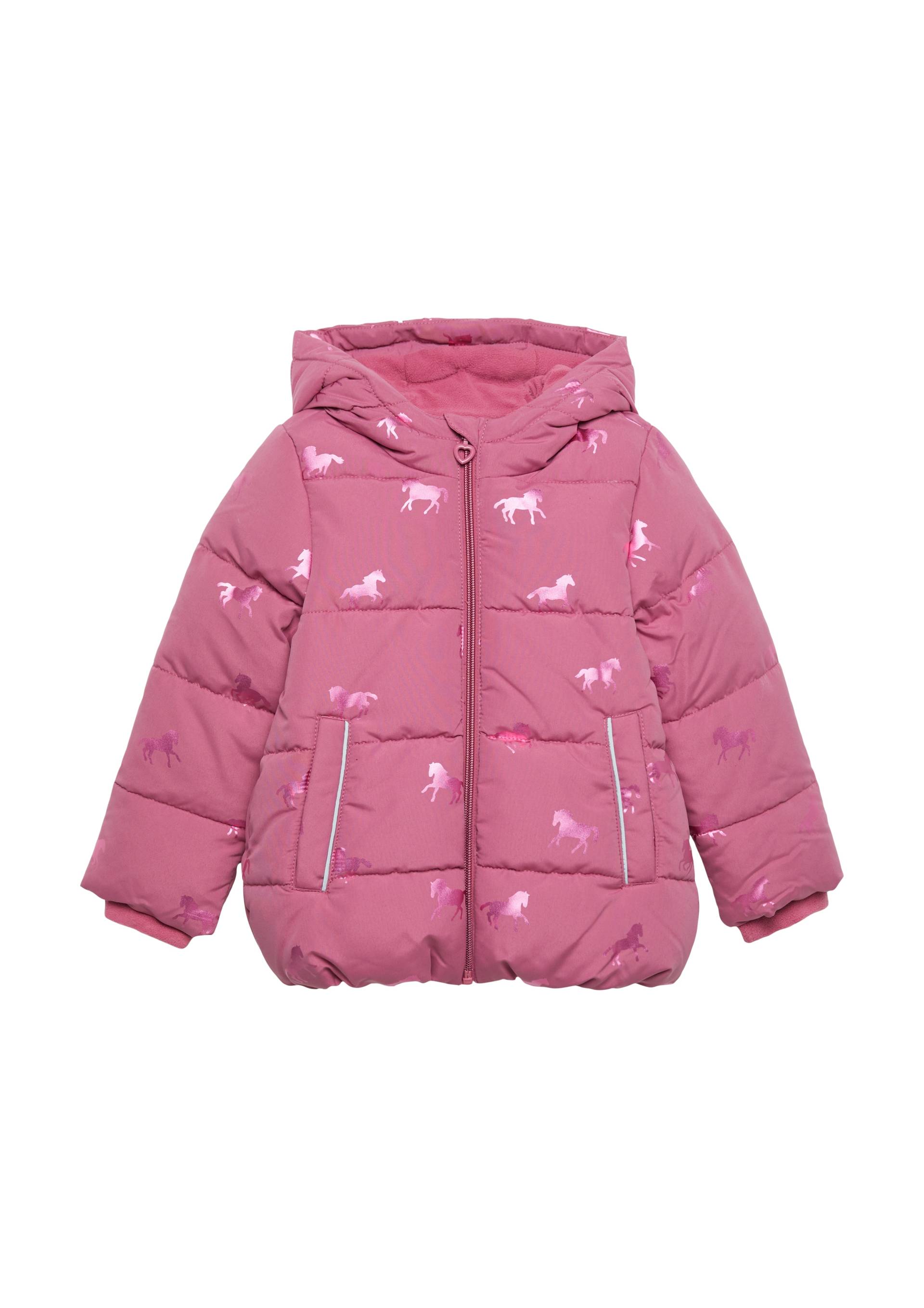 s.Oliver Junior Outdoorjacke, mit Kapuze, mit All-Over Pferde Print von s.Oliver Junior