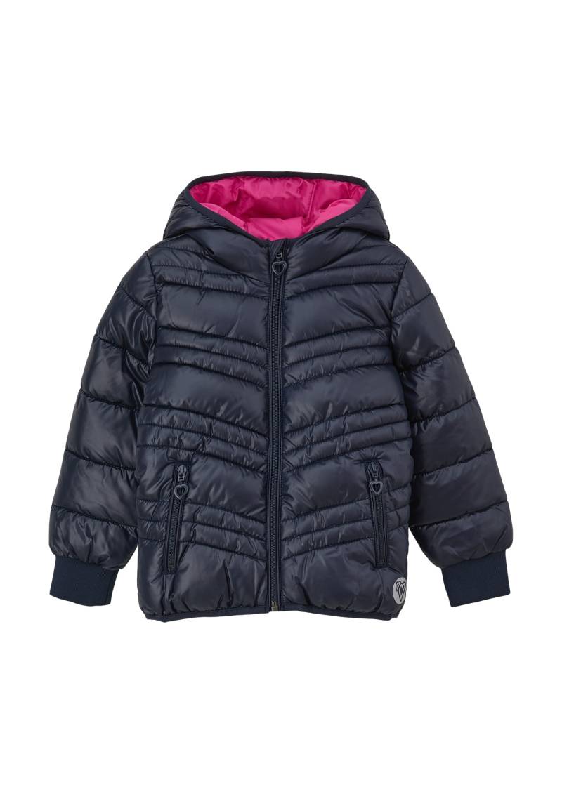 s.Oliver Junior Steppjacke, mit Kapuze, mit Print-Details von s.Oliver Junior