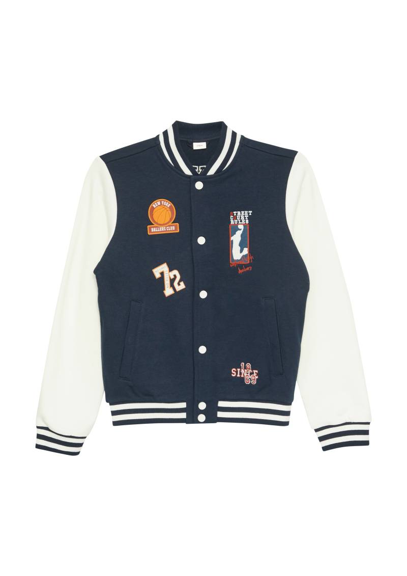 s.Oliver Junior Sweatjacke, mit Sport-Patches von s.Oliver Junior