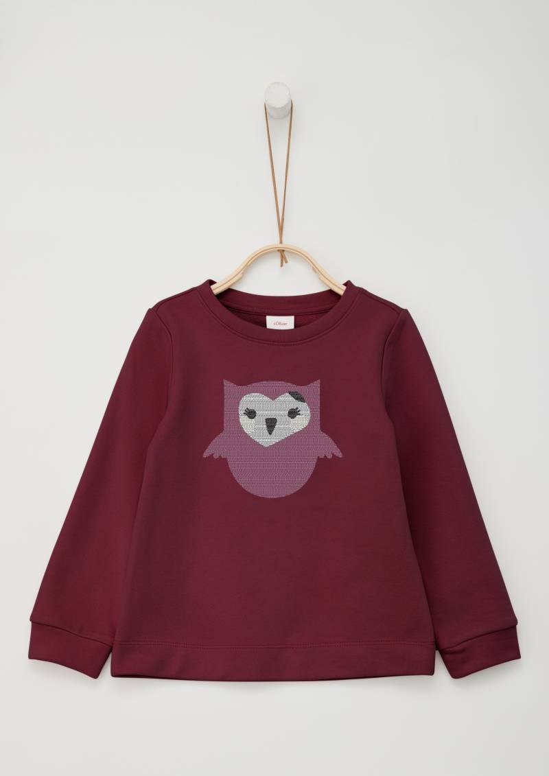 s.Oliver Junior Sweatshirt, mit Eule Aus Pailletten von s.Oliver Junior