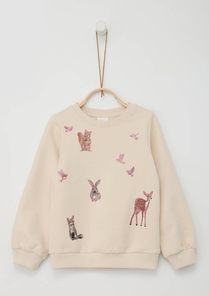 s.Oliver Junior Sweatshirt, mit Glitzerdruck von s.Oliver Junior