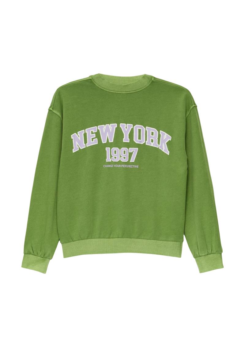 s.Oliver Junior Sweatshirt, mit Waschung und Frontprint von s.Oliver Junior