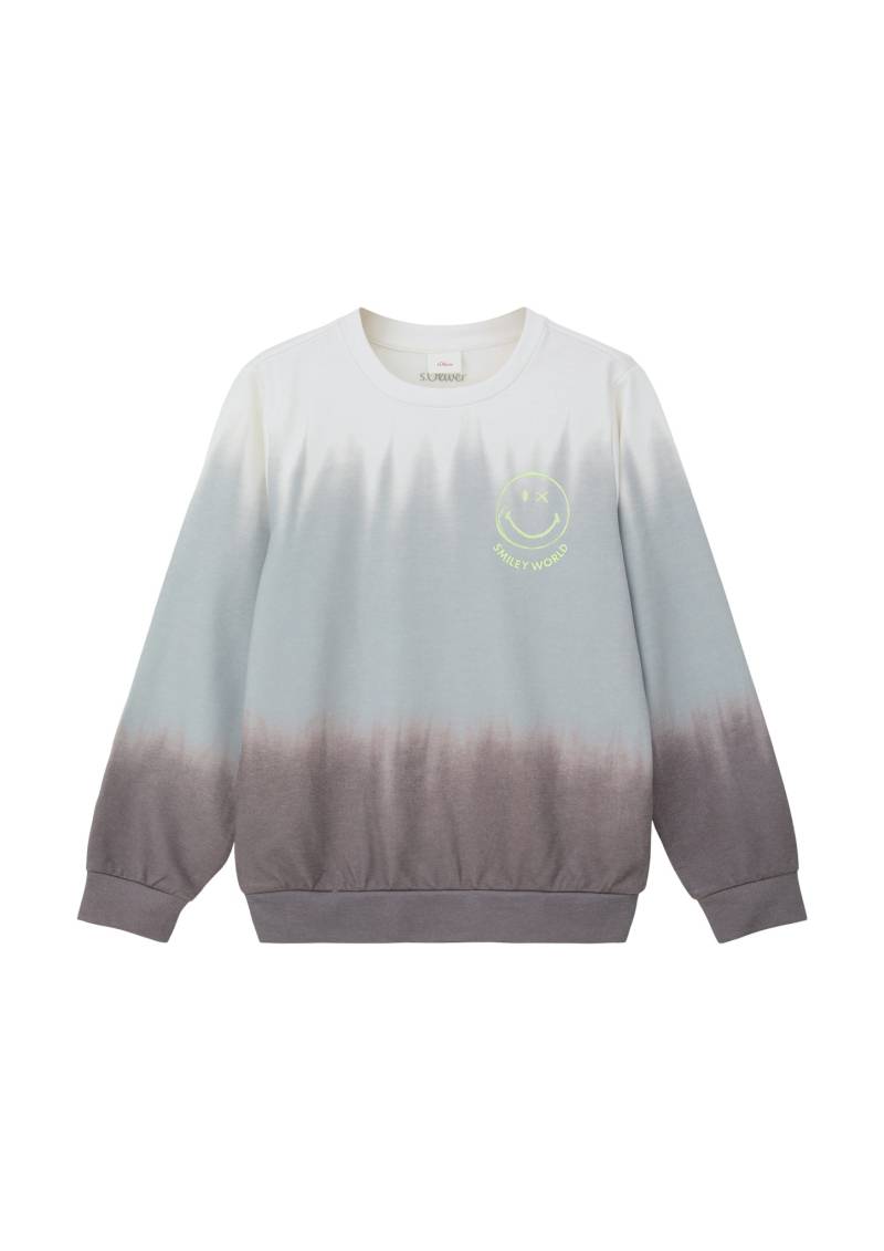 s.Oliver Junior Sweatshirt, mit auffälligem Front- und Rückenprint von s.Oliver Junior