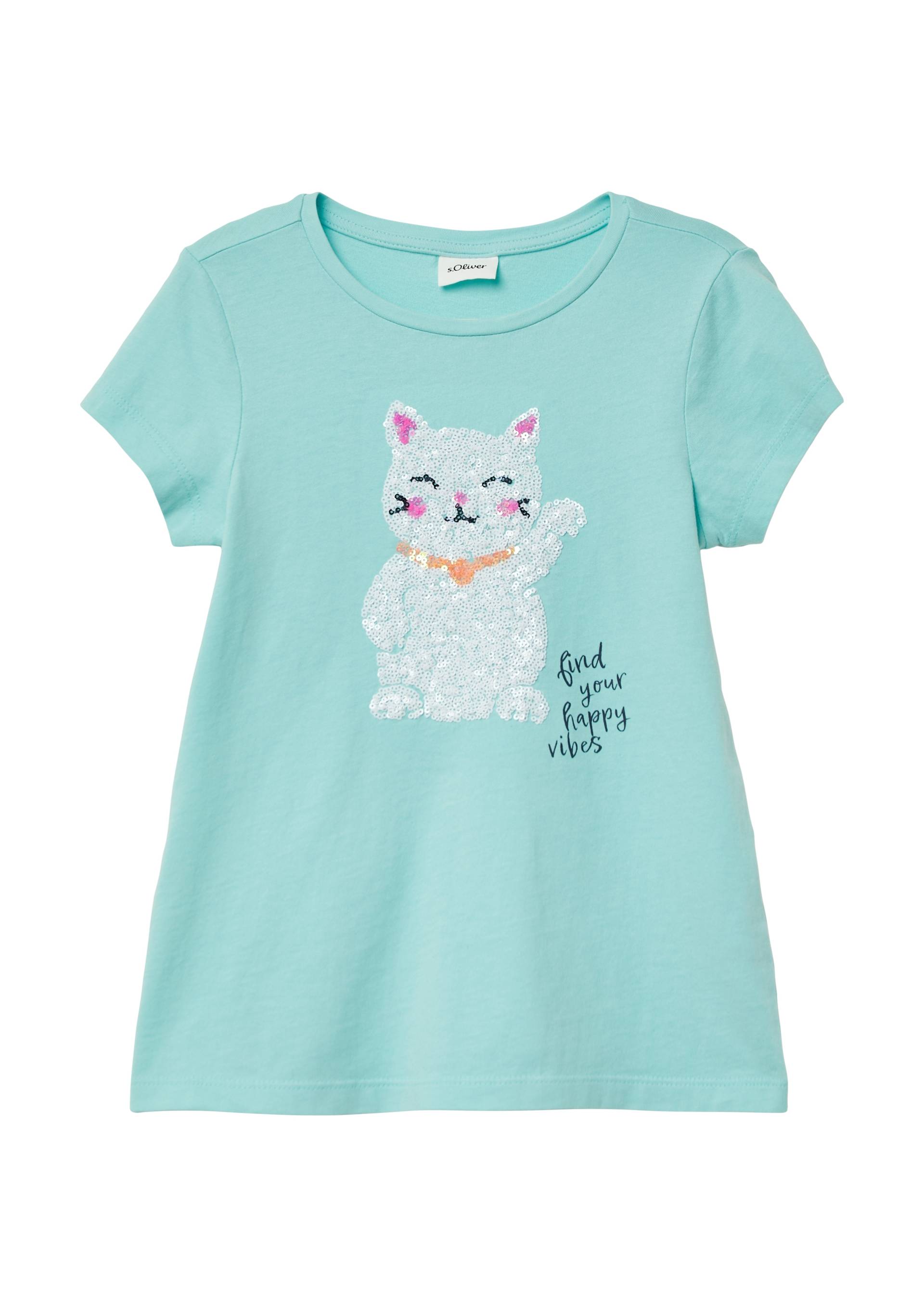 s.Oliver Junior T-Shirt, Pailletten, Artwork s.Oliver Junior T-Shirt, Pailletten, Artwork von s.Oliver Junior