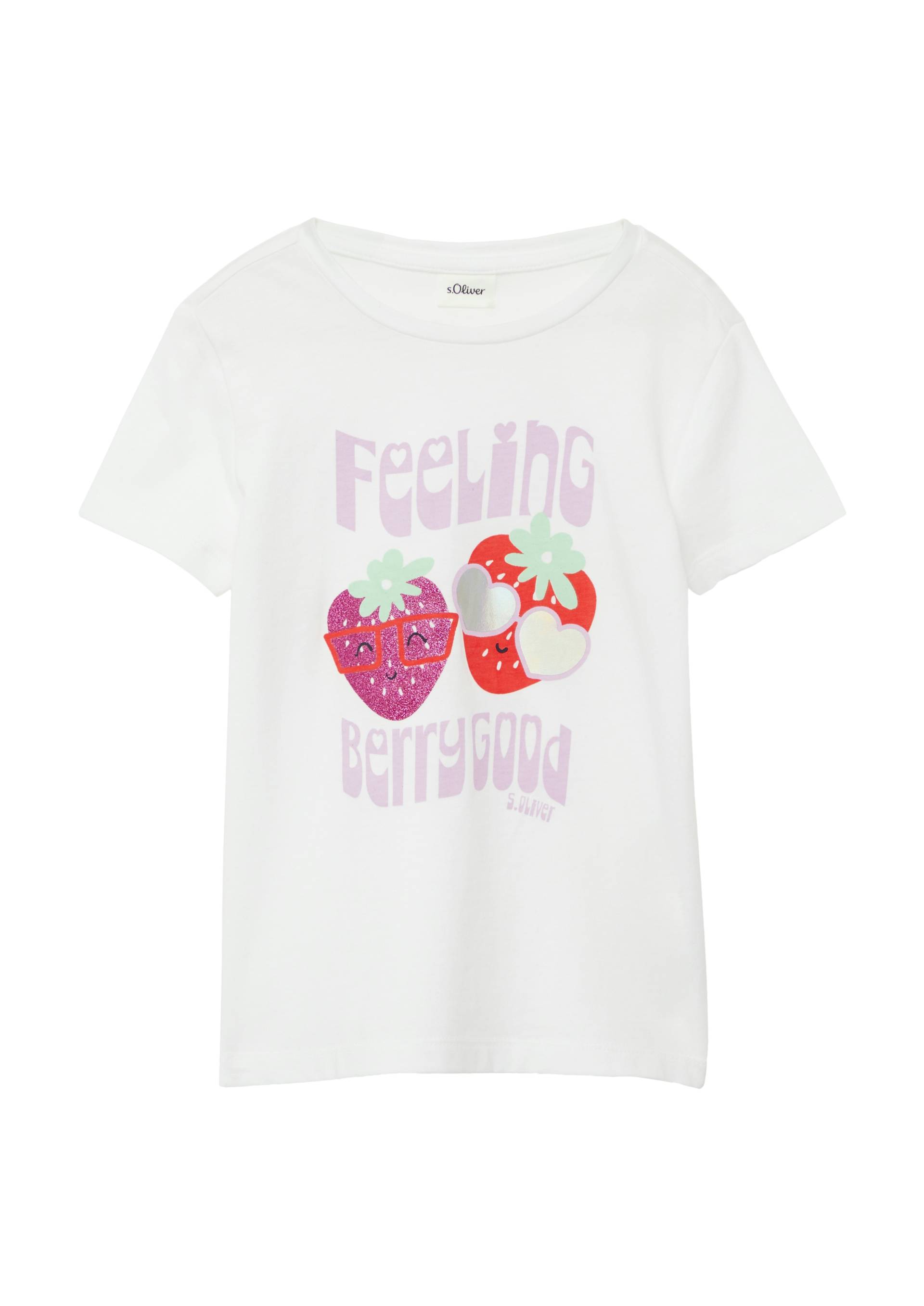 s.Oliver Junior T-Shirt, im Loose Fit mit Effektprint von s.Oliver Junior
