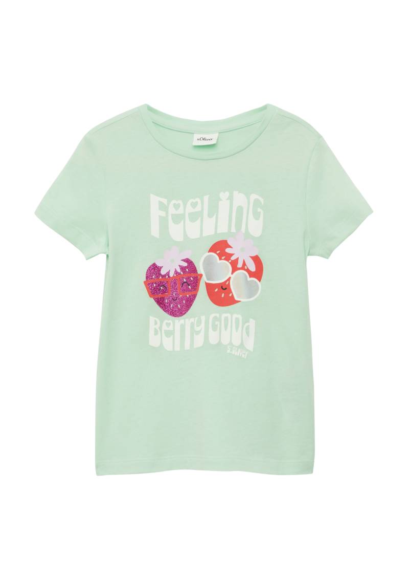 s.Oliver Junior T-Shirt, im Loose Fit mit Effektprint von s.Oliver Junior