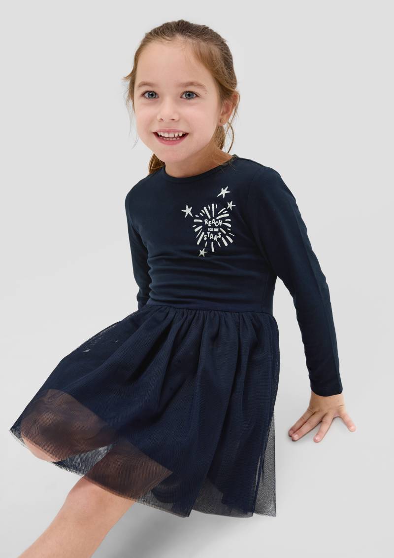 s.Oliver Junior Volantkleid, mit Mesh-Layering von s.Oliver Junior