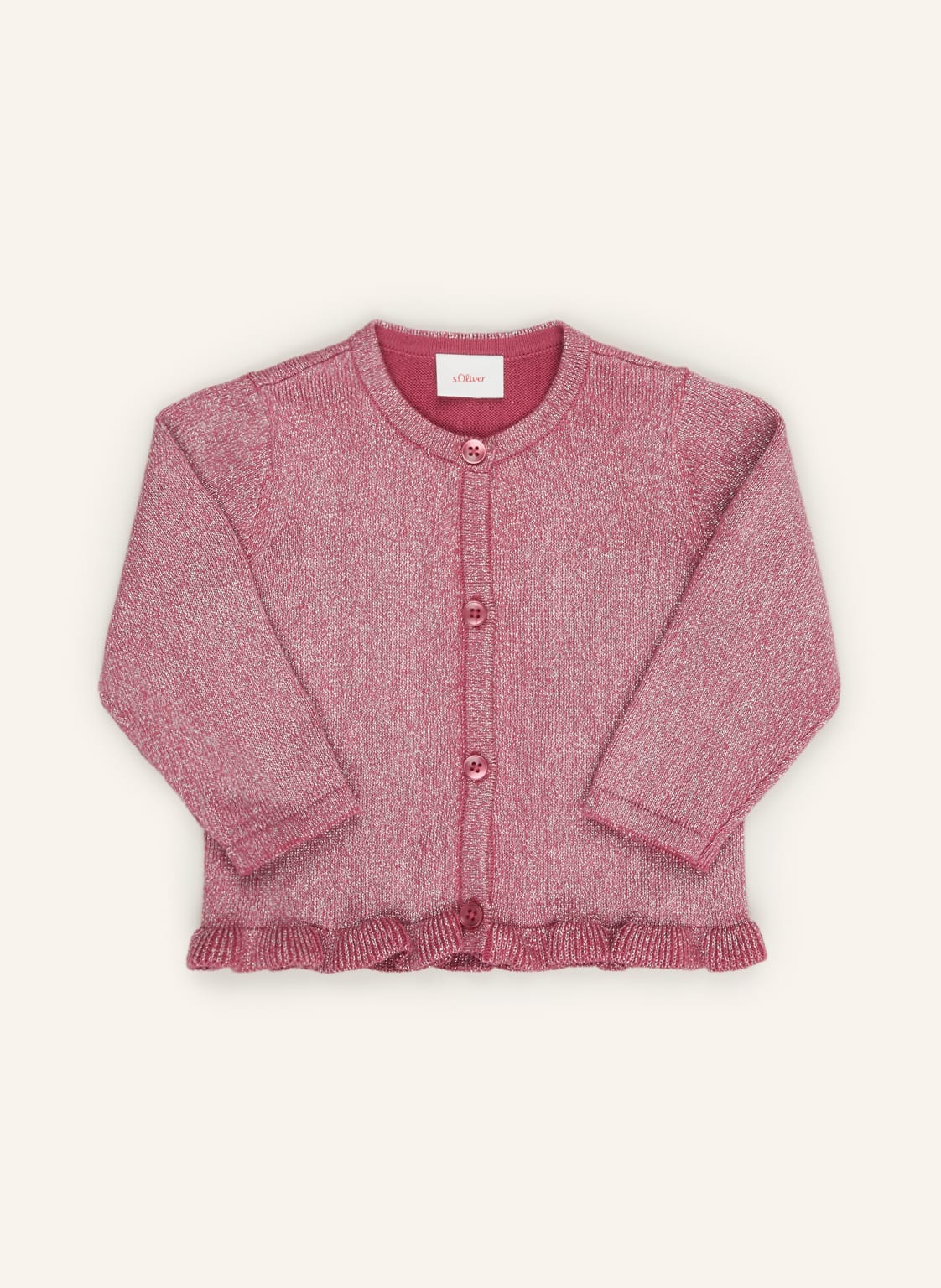 S.Oliver Red Strickjacke Mit Glitzergarn rosa von s.Oliver RED