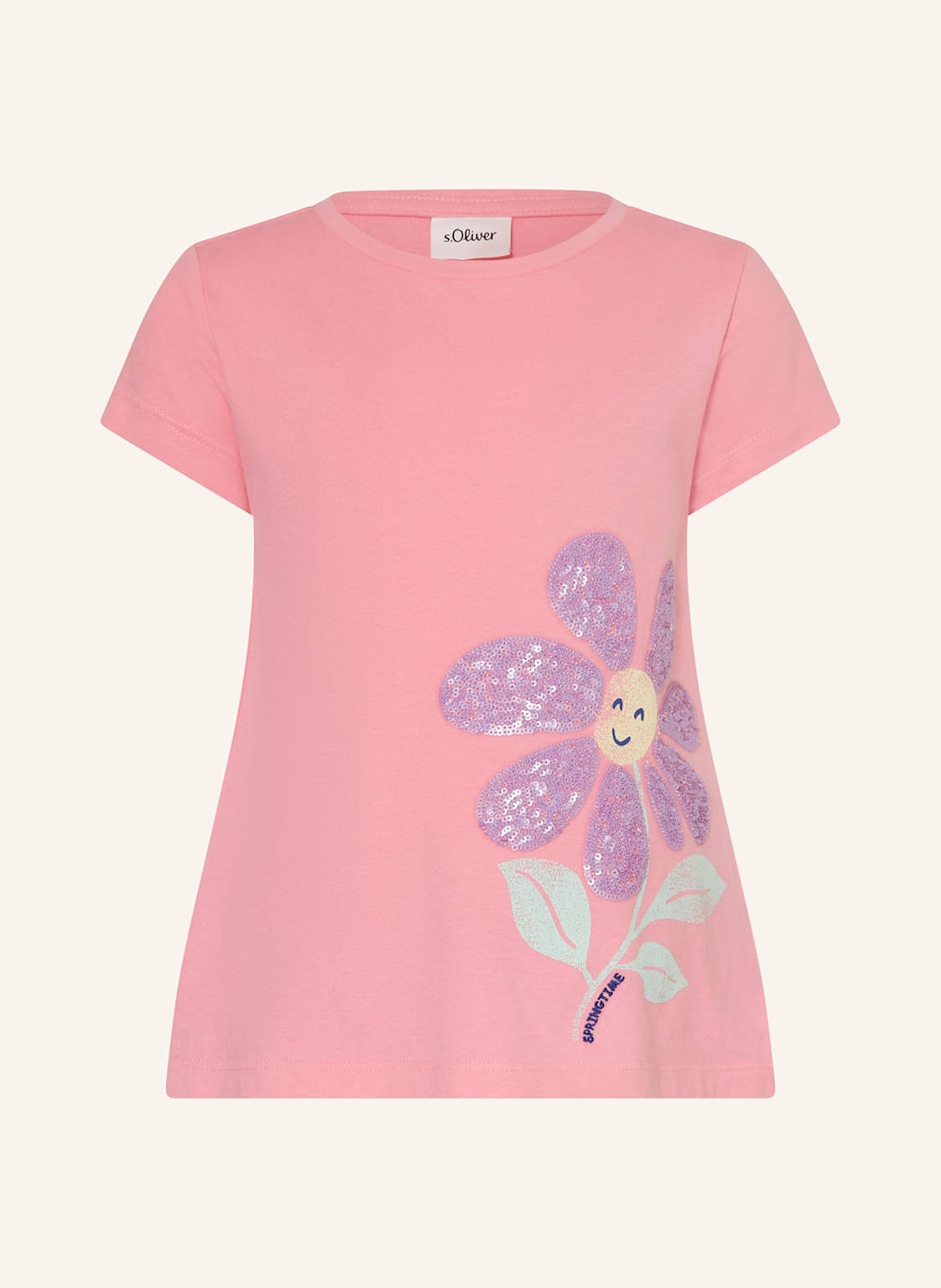 S.Oliver Red T-Shirt Mit Pailletten rosa von s.Oliver RED