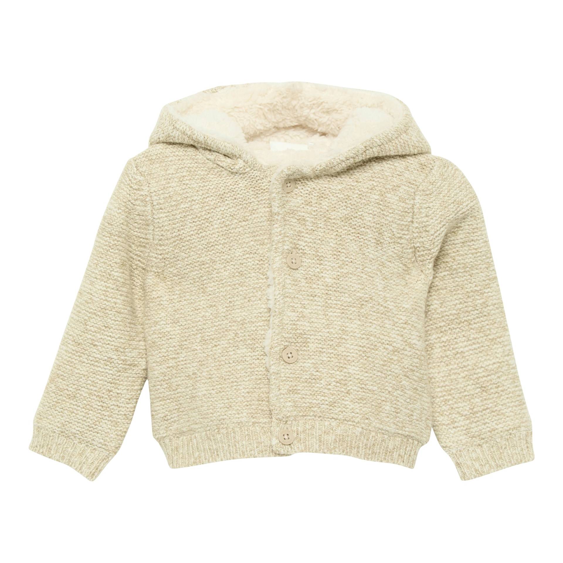 Strickjacke mit Plüschfutter und Kapuze mit Ohren Strickjacke mit Plüschfutter und Kapuze mit Ohren von s.Oliver