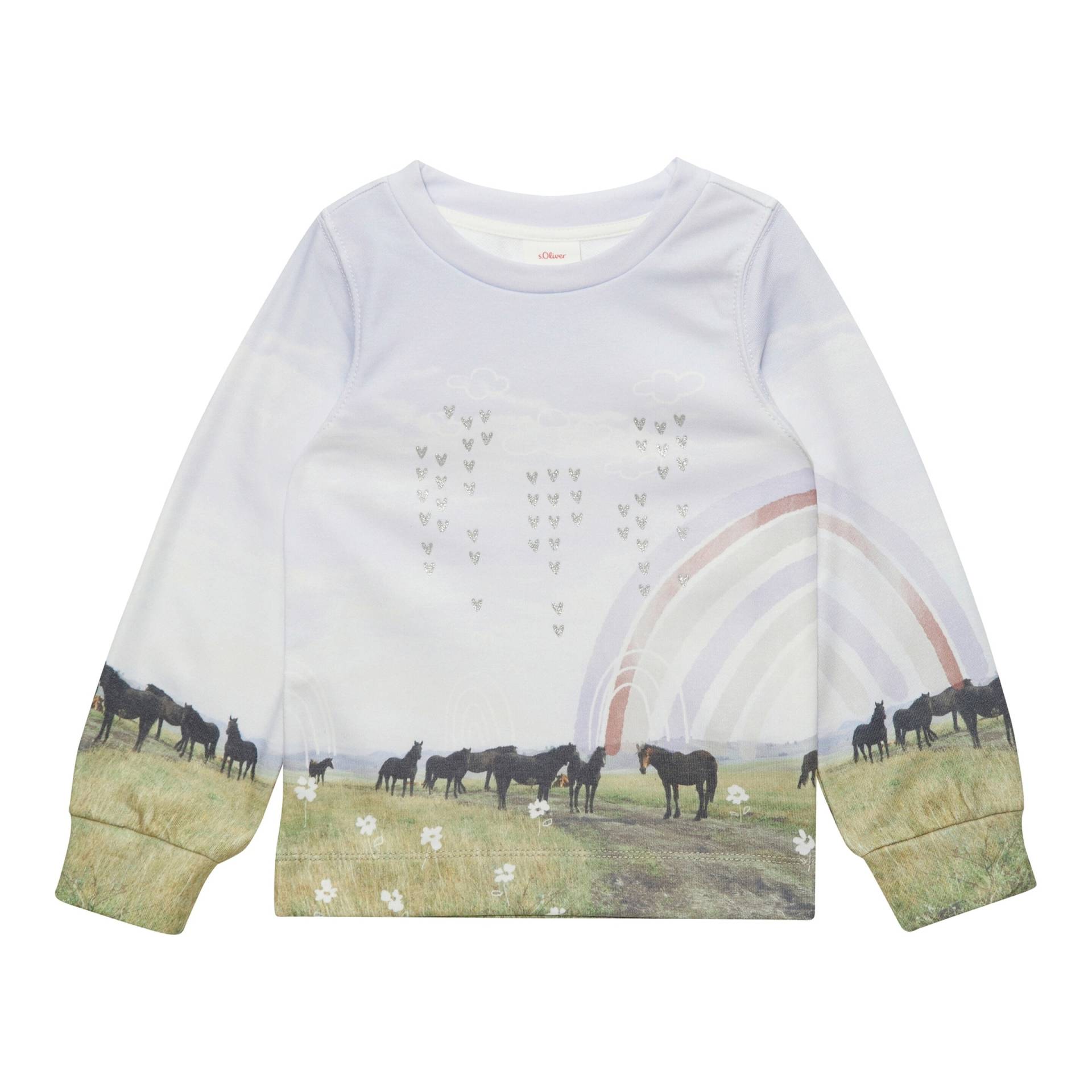 Sweatshirt Pferde Regenbogen von s.Oliver