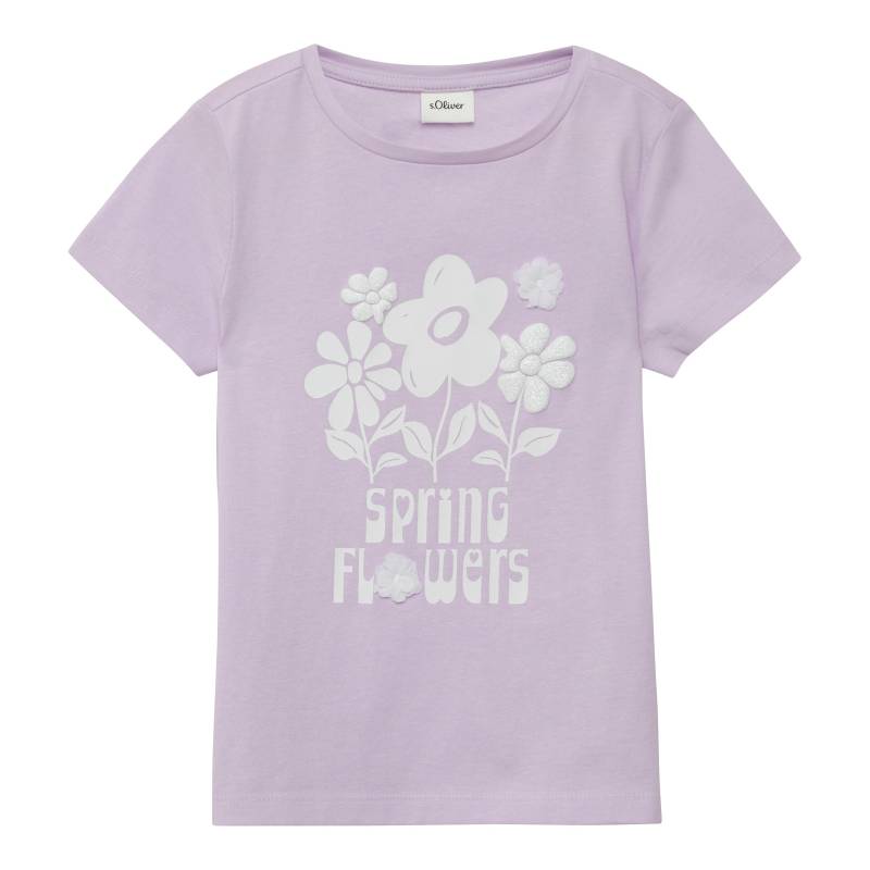 T-Shirt Blumen Glitzer von s.Oliver