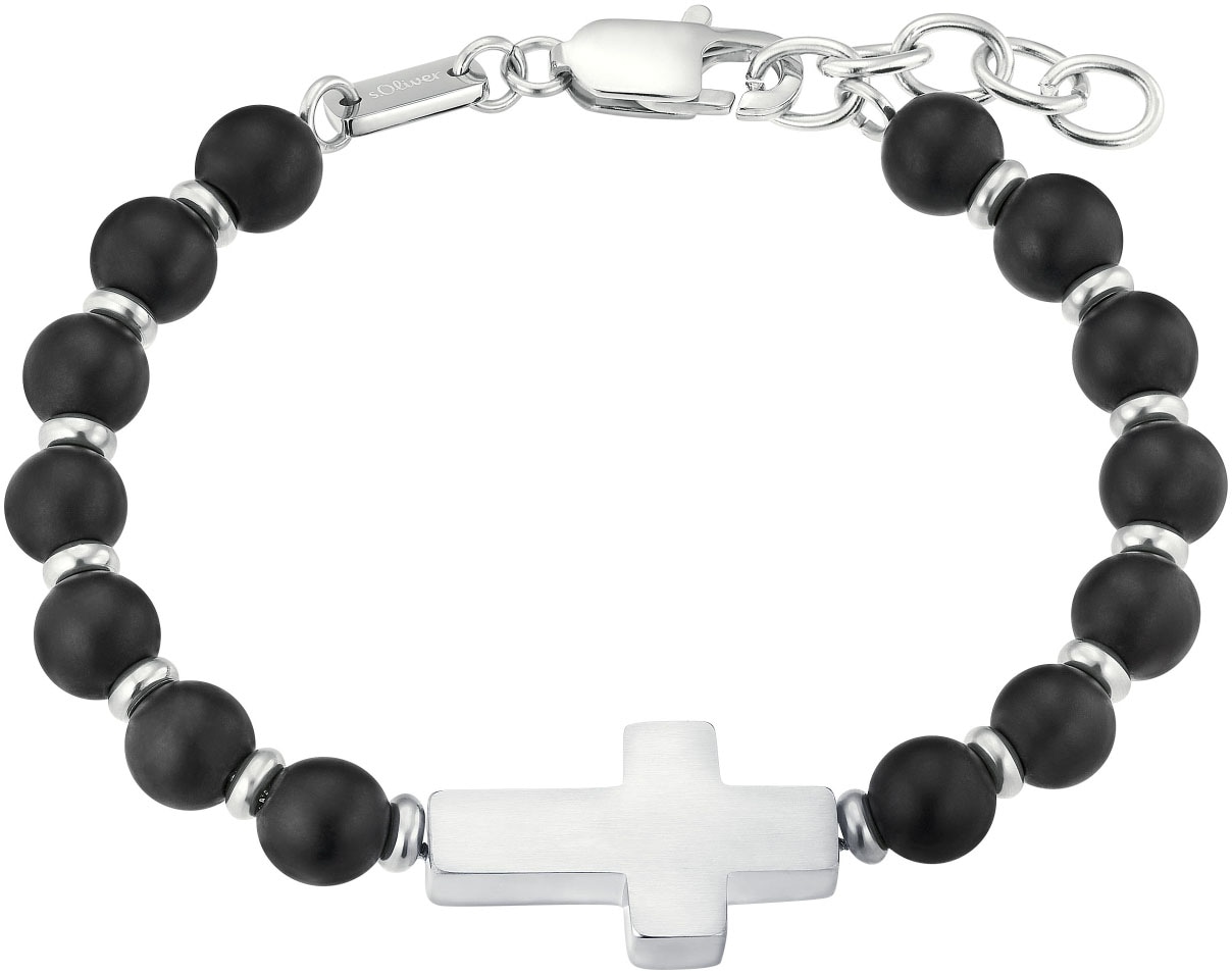 s.Oliver Armband »Kreuz, 2038005«, mit Achat von s.Oliver