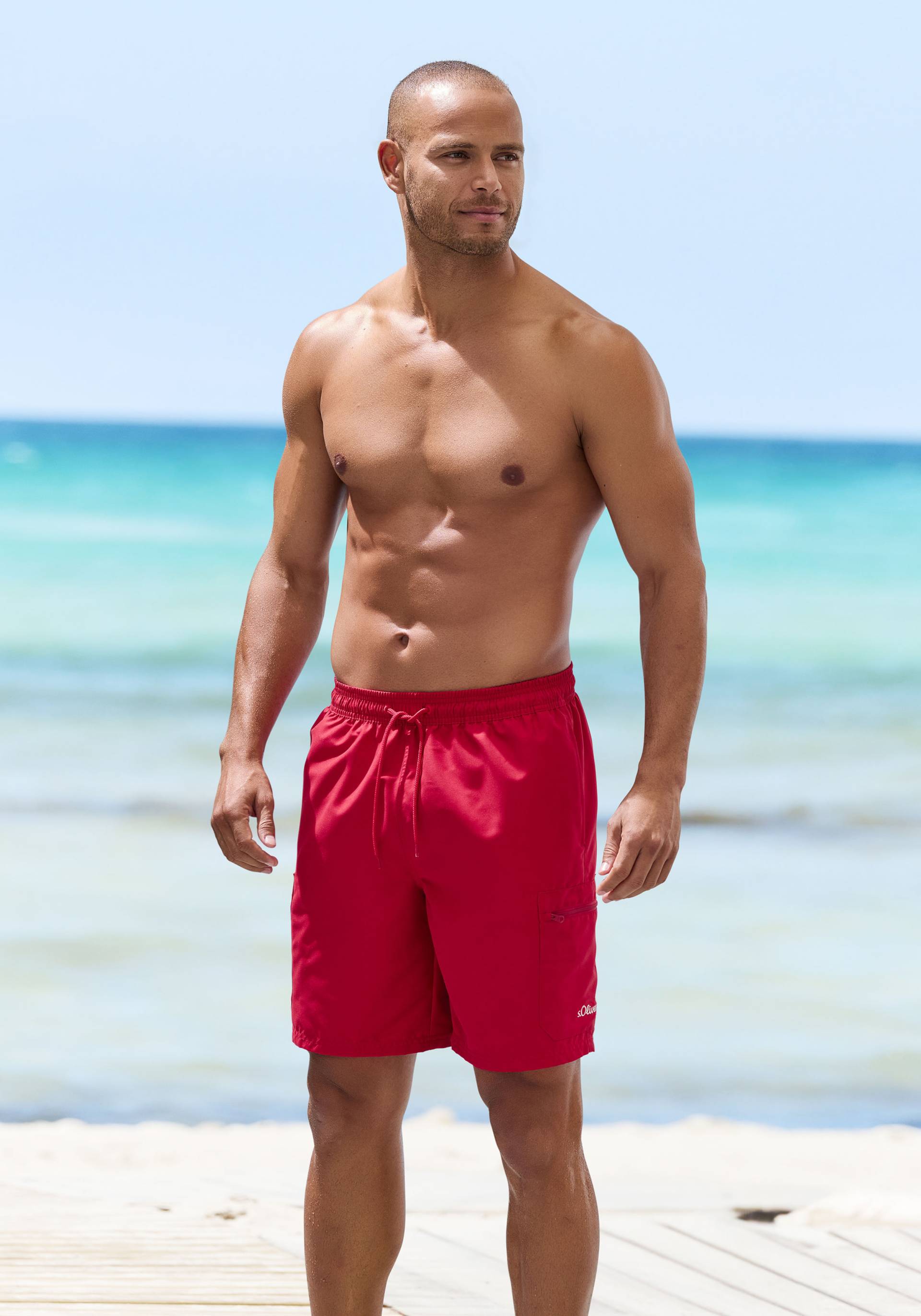 s.Oliver Badeshorts »Malcom«, uni im Cargo-Stil s.Oliver Badeshorts »Malcom«, uni im Cargo-Stil von s.Oliver