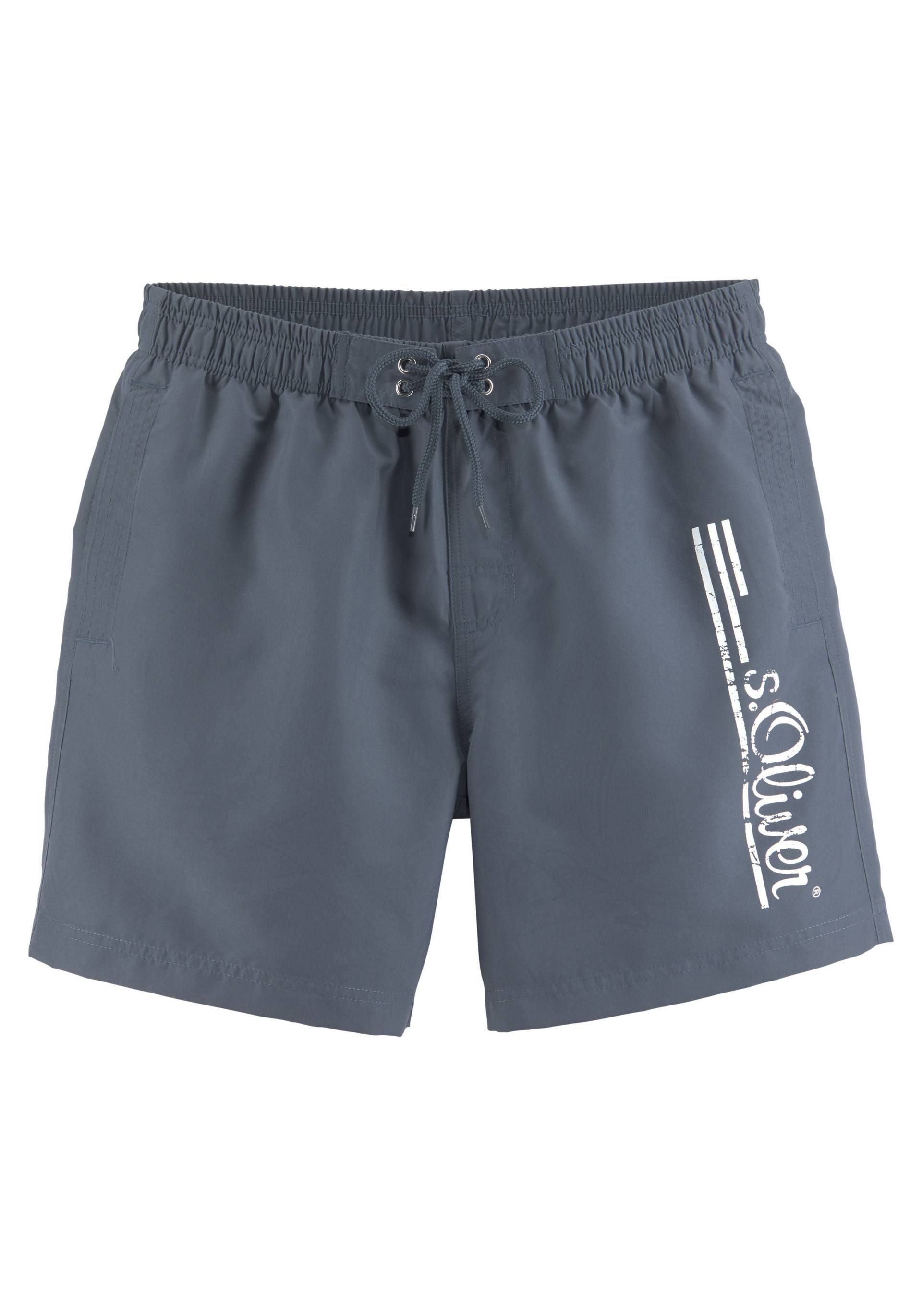 s.Oliver Badeshorts »Philip«, mit Logo-Print im Used-Look von s.Oliver