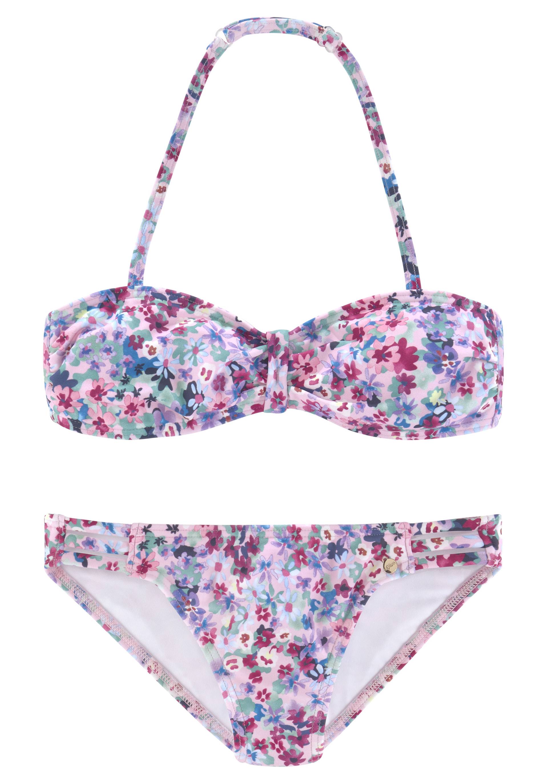 s.Oliver Bandeau-Bikini »Scatter Kids«, mit sommerlichem Blumendruck von s.Oliver