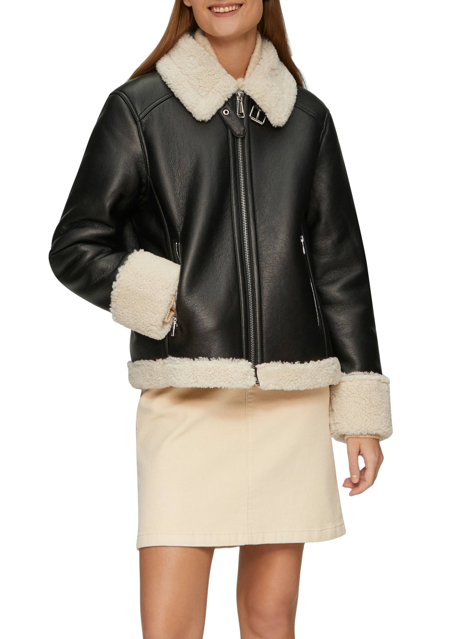 s.Oliver Bikerjacke, ohne Kapuze, mit Umschlagkragen s.Oliver Bikerjacke, ohne Kapuze, mit Umschlagkragen von s.Oliver
