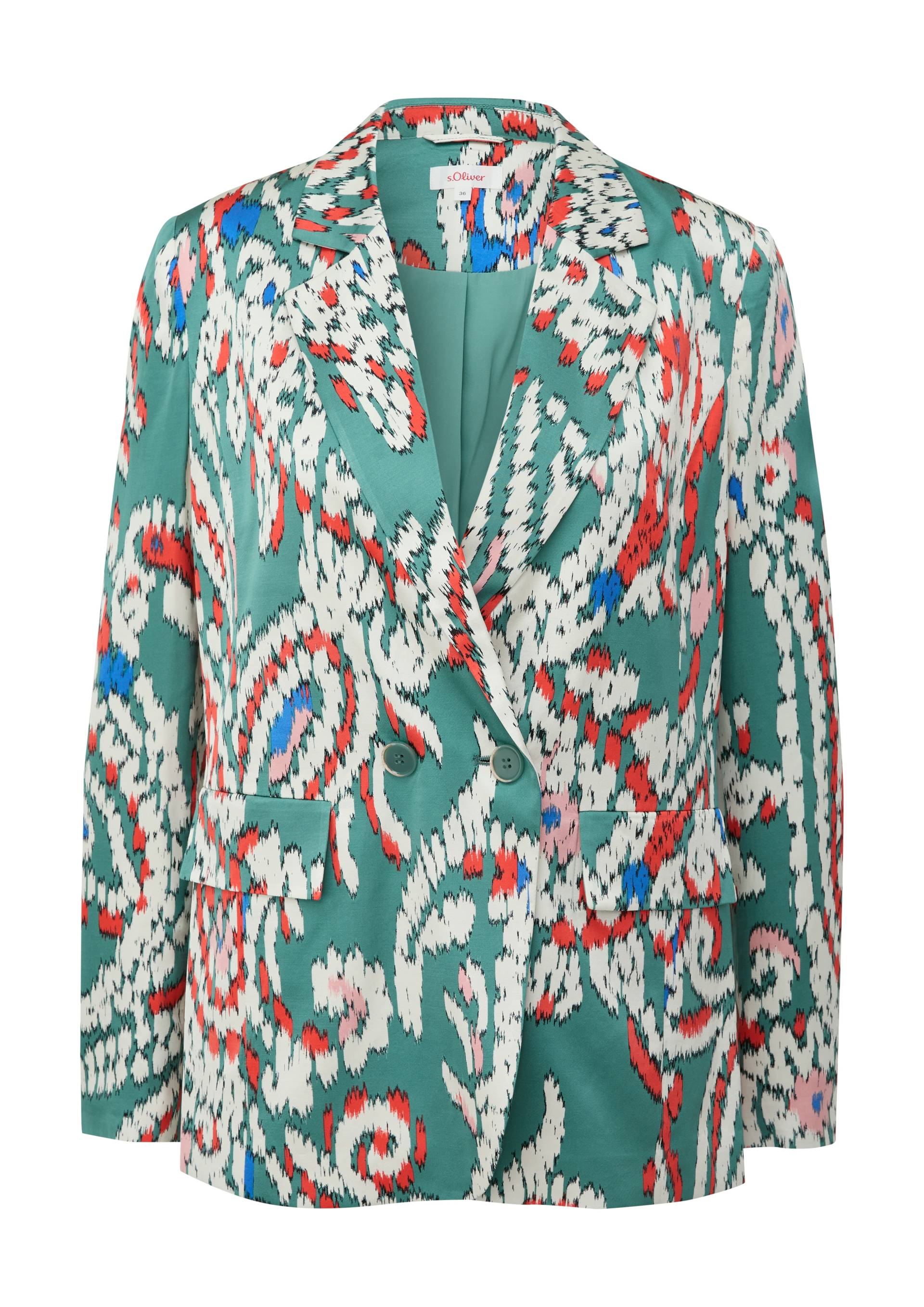 s.Oliver Blusenblazer, mit All-Over Print von s.Oliver