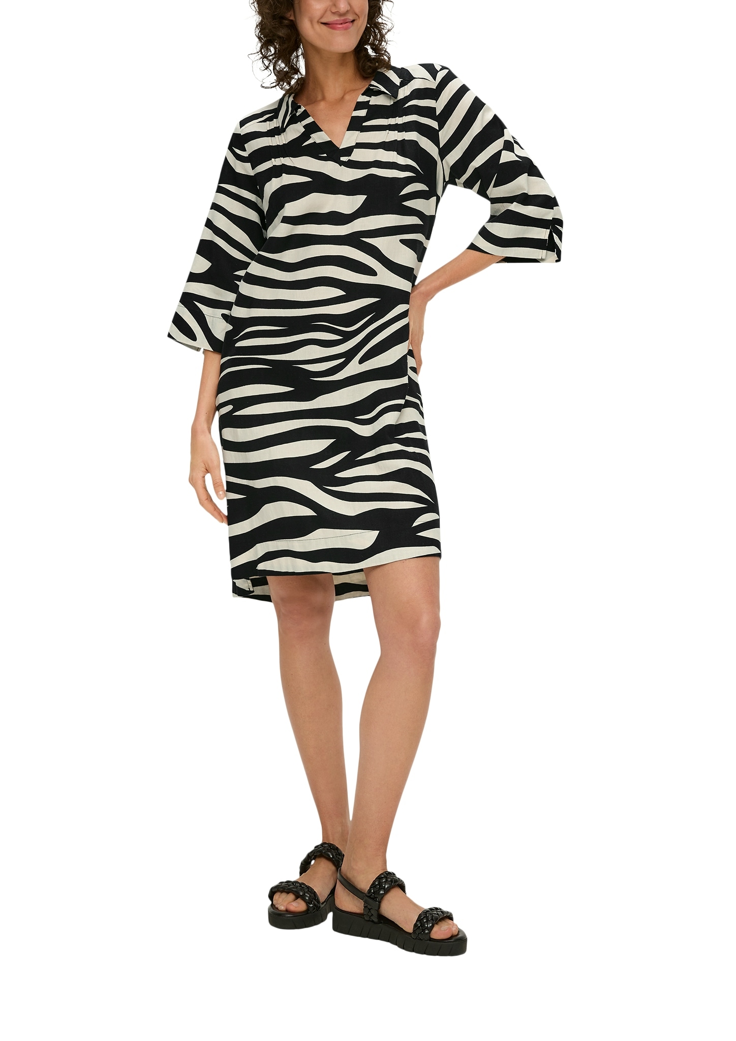 s.Oliver Blusenkleid, mit Allover-Print s.Oliver Blusenkleid, mit Allover-Print von s.Oliver