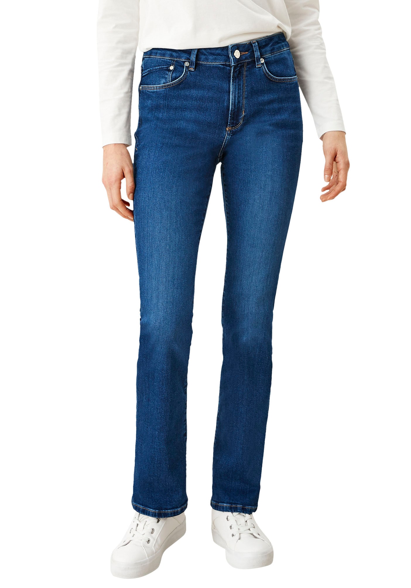 s.Oliver Bootcut-Jeans »BEVERLY«, in Stretch-Qualität, mit Nieten an den Taschen s.Oliver Bootcut-Jeans »BEVERLY«, in Stretch-Qualität, mit Nieten an den Taschen von s.Oliver