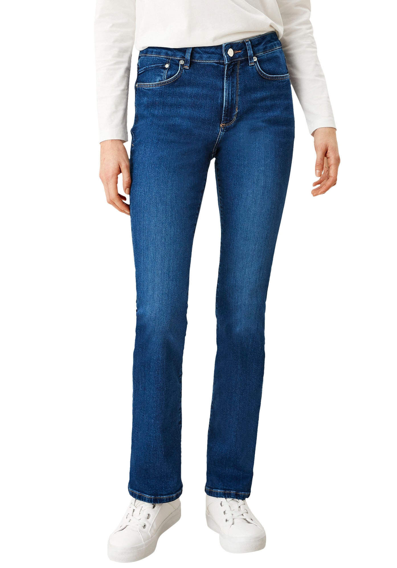 s.Oliver Bootcut-Jeans »BEVERLY«, in Stretch-Qualität, mit Nieten an den Taschen s.Oliver Bootcut-Jeans »BEVERLY«, in Stretch-Qualität, mit Nieten an den Taschen von s.Oliver
