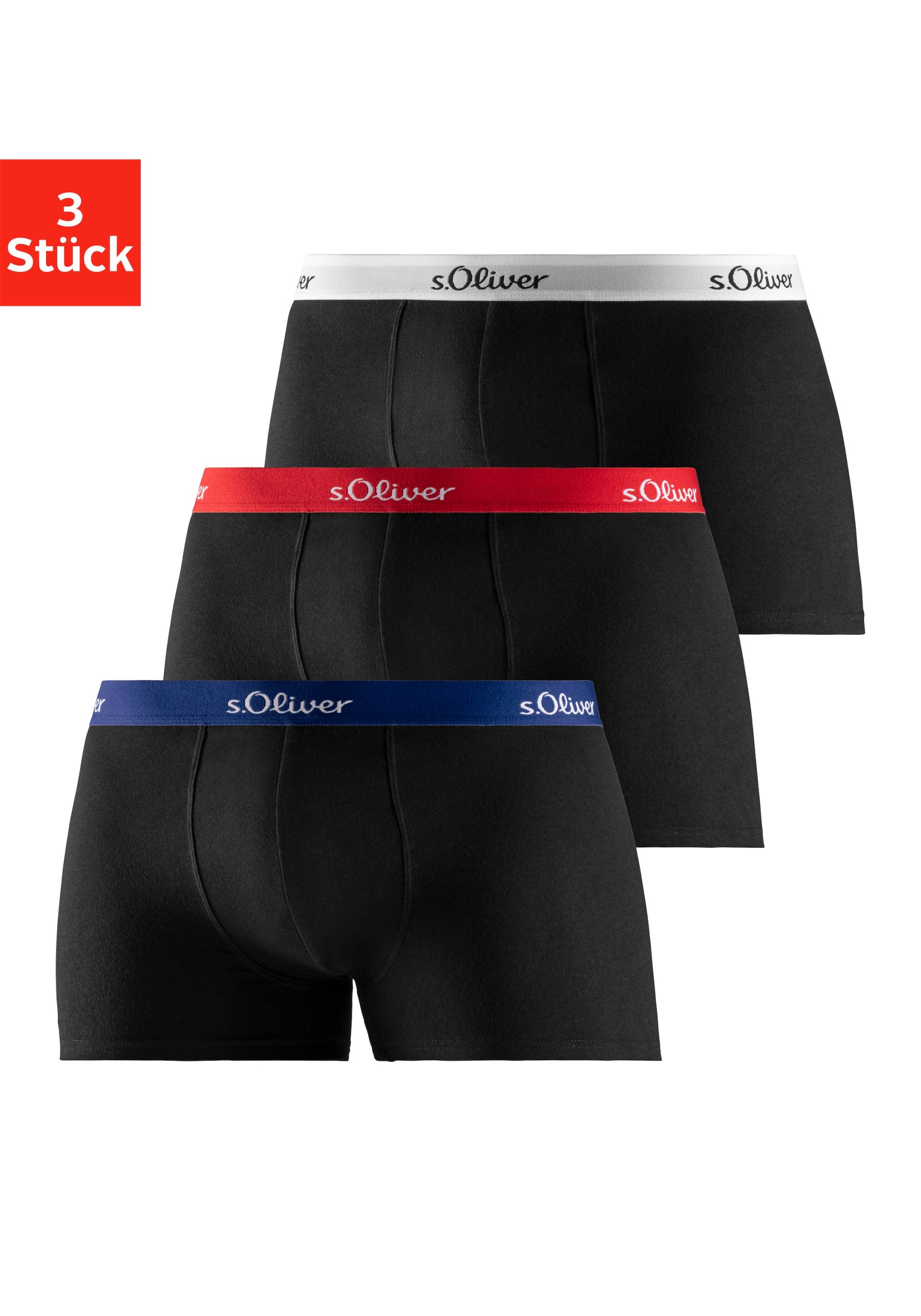 s.Oliver Boxer »Boxershorts für Herren«, (3 St.), klassisches Basic für jeden Kleiderschrank von s.Oliver