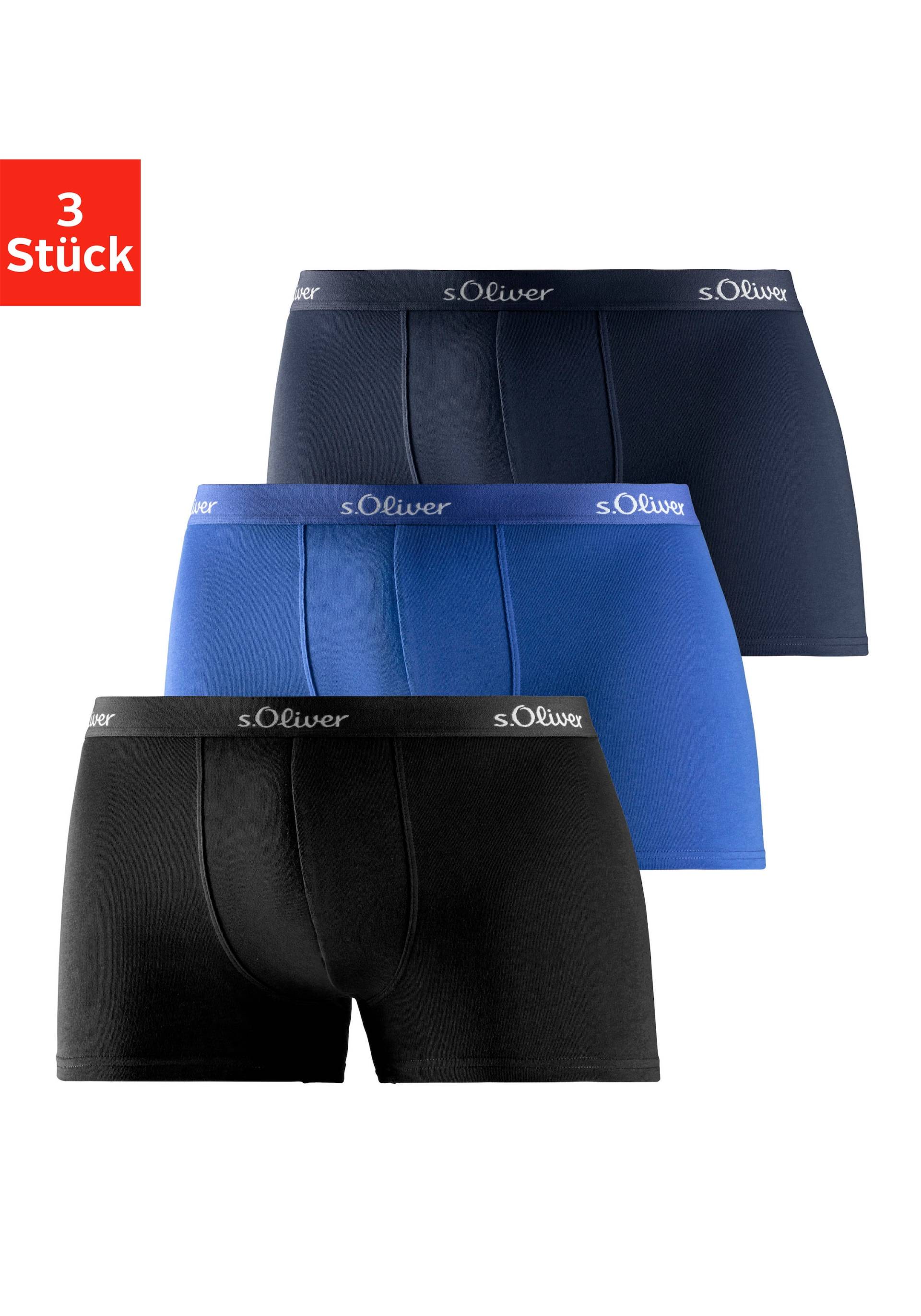 s.Oliver Boxer »Boxershorts für Herren«, (3 St.), klassisches Basic für jeden Kleiderschrank von s.Oliver