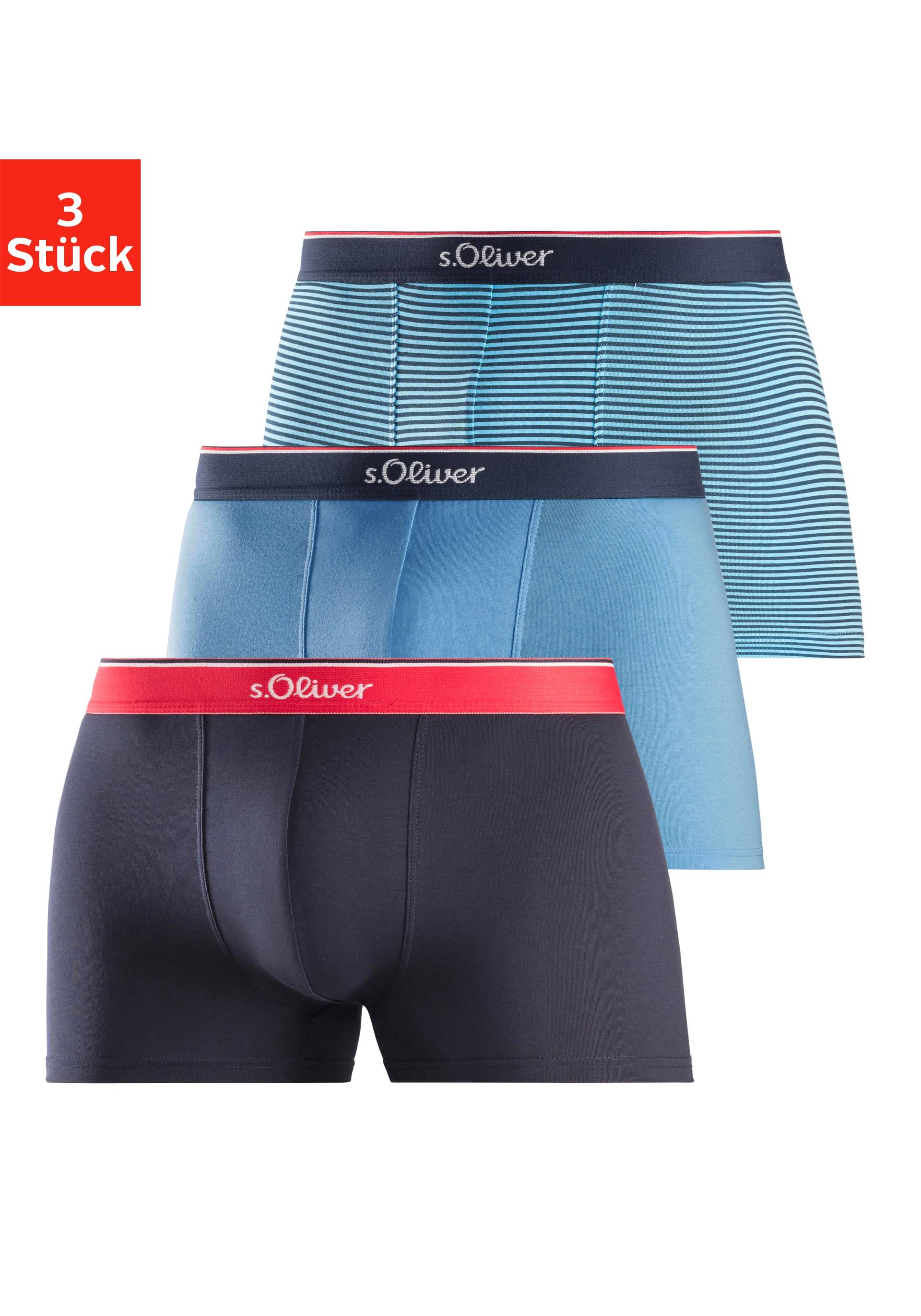 s.Oliver Boxer, (Packung, 3 St.), in modischen Designs von s.Oliver