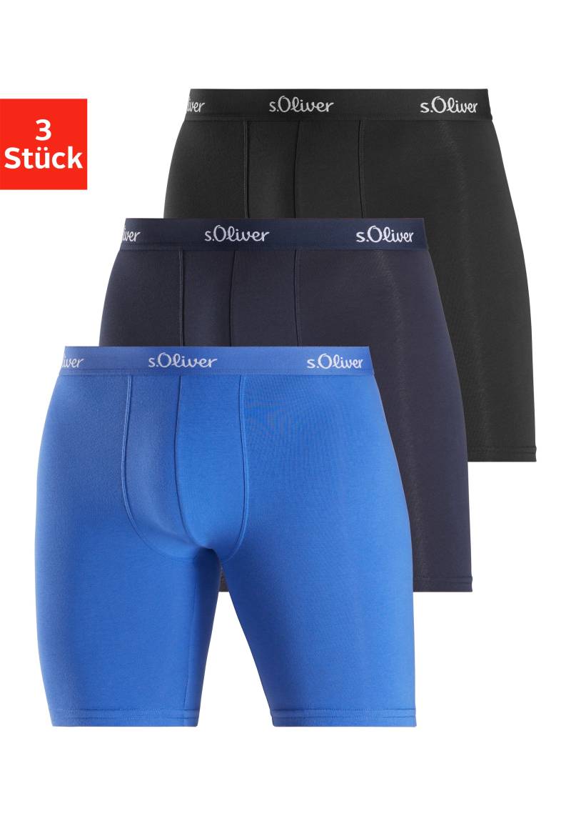 s.Oliver Boxer »Boxershorts für Herren«, (Packung, 3 St.), mit längerem Bein von s.Oliver