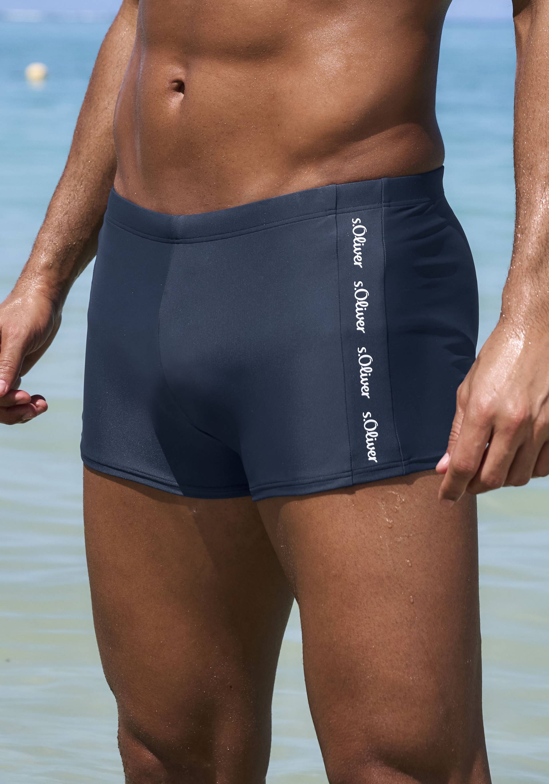 s.Oliver Boxer-Badehose, mit Markenschriftzügen s.Oliver Boxer-Badehose, mit Markenschriftzügen von s.Oliver