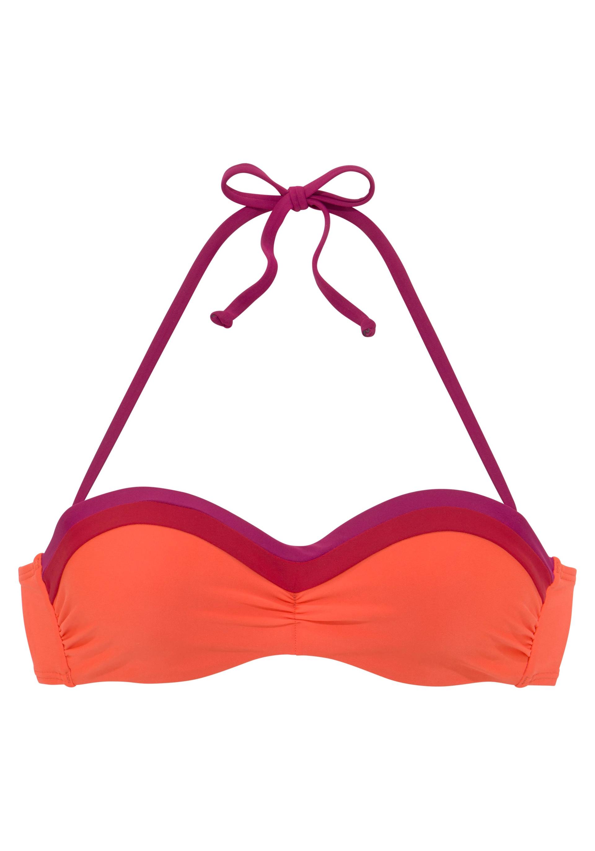 s.Oliver Bügel-Bandeau-Bikini-Top »Yella«, mit kontrastfarbenen Details s.Oliver Bügel-Bandeau-Bikini-Top »Yella«, mit kontrastfarbenen Details von s.Oliver