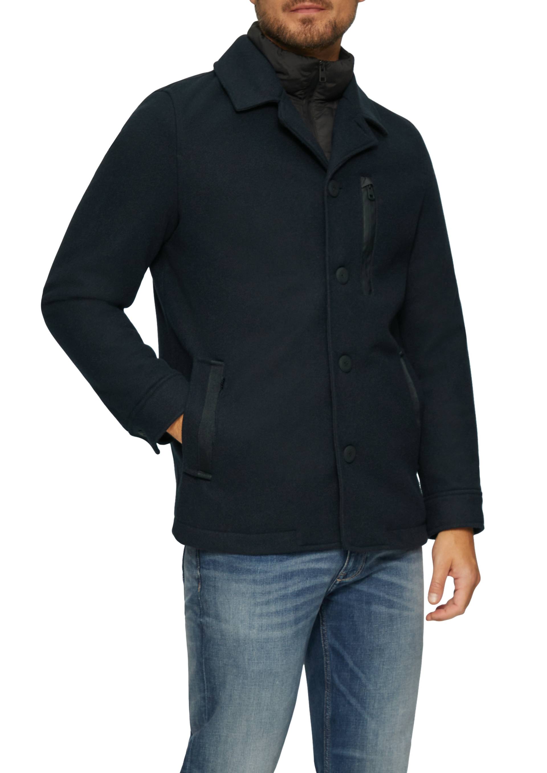 s.Oliver Cabanjacke, ohne Kapuze, mit Knopfleiste, Double-Layer-Look s.Oliver Cabanjacke, ohne Kapuze, mit Knopfleiste, Double-Layer-Look von s.Oliver
