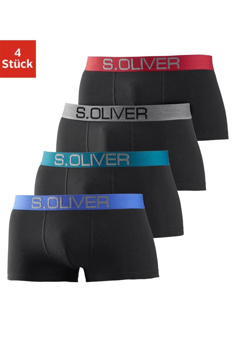 s.Oliver Hipster, (Packung, 4 St.), Boxershorts für Herren aus Baumwoll-Mix von s.Oliver