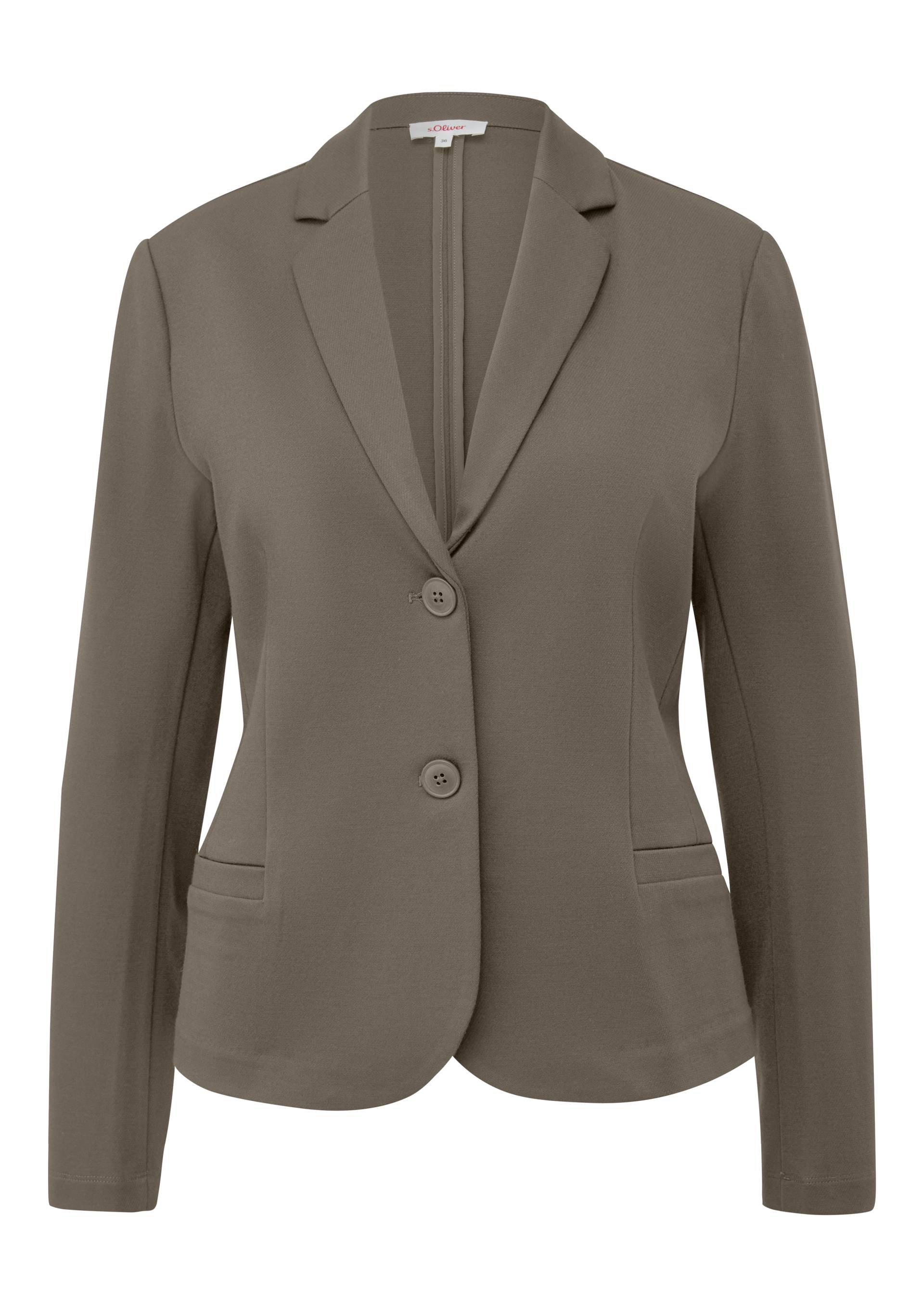 s.Oliver Jerseyblazer, mit Rückenschlitz s.Oliver Jerseyblazer, mit Rückenschlitz von s.Oliver