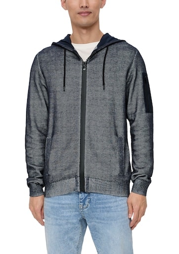 s.Oliver Kapuzenstrickjacke, mit gummiertem Reissverschluss s.Oliver Kapuzenstrickjacke, mit gummiertem Reissverschluss von s.Oliver