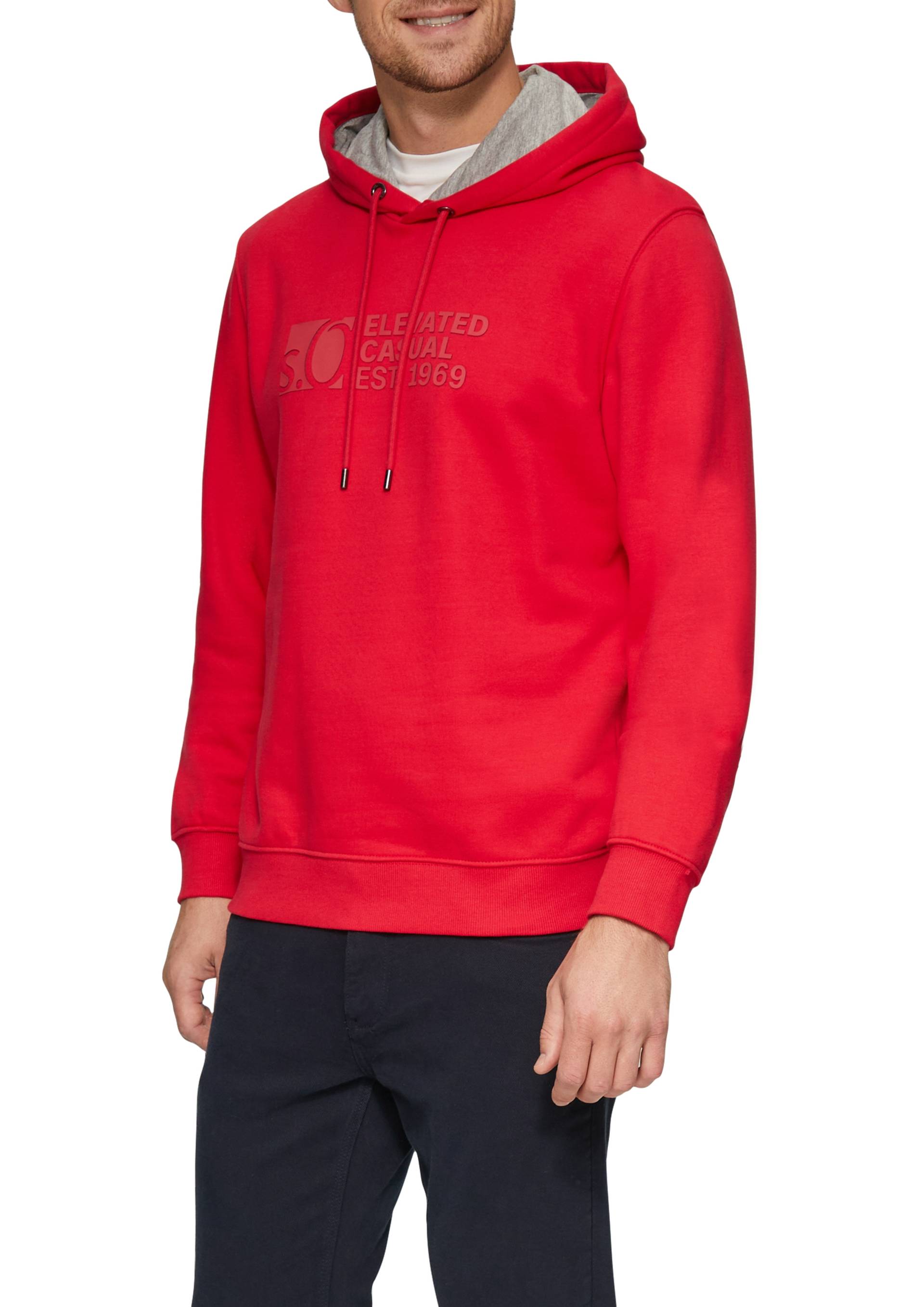 s.Oliver Kapuzensweatshirt, mit Front-Print von s.Oliver