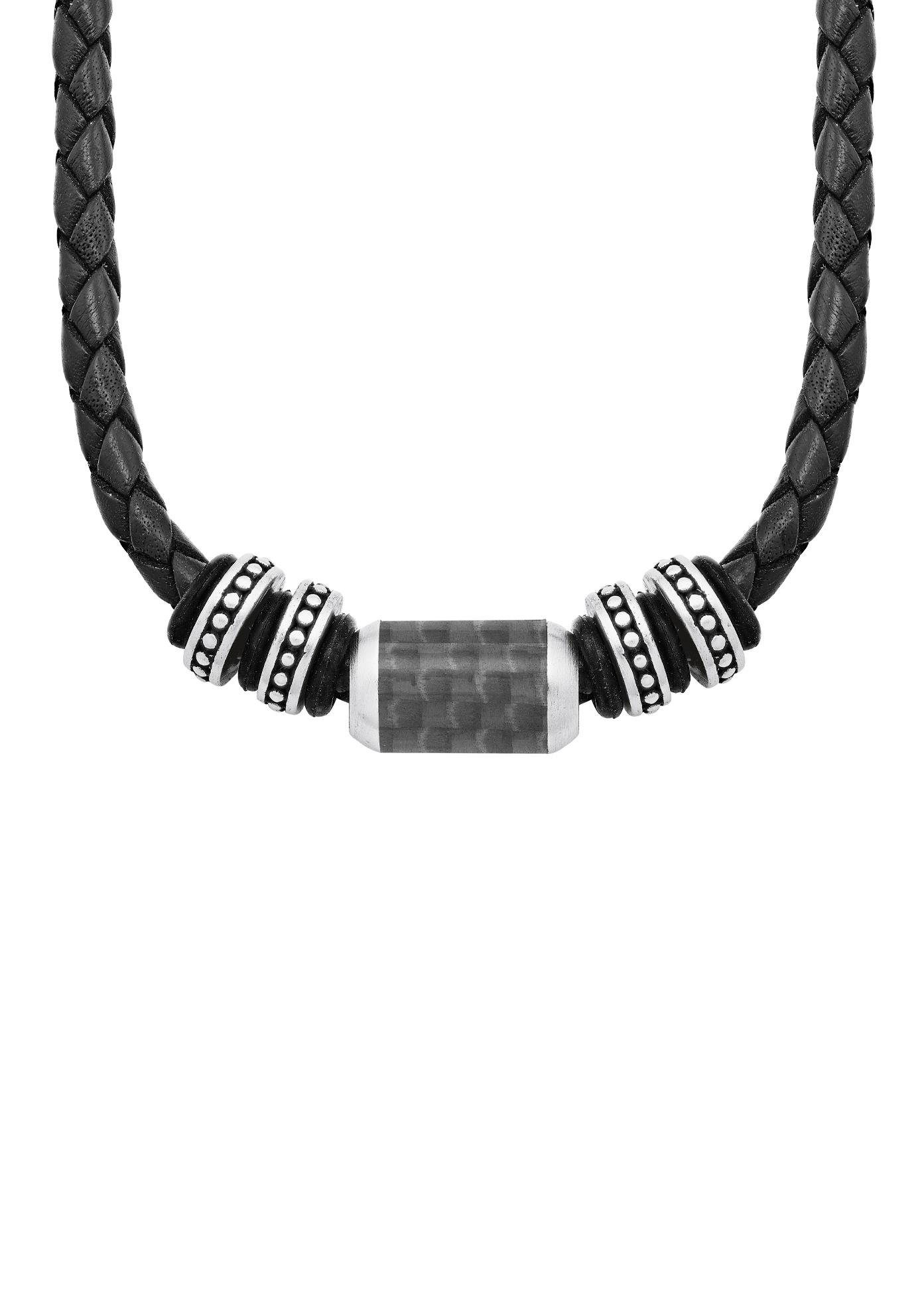 s.Oliver Kette mit Anhänger »Hauptkollektion, 2026107«, mit Carbon s.Oliver Kette mit Anhänger »Hauptkollektion, 2026107«, mit Carbon von s.Oliver