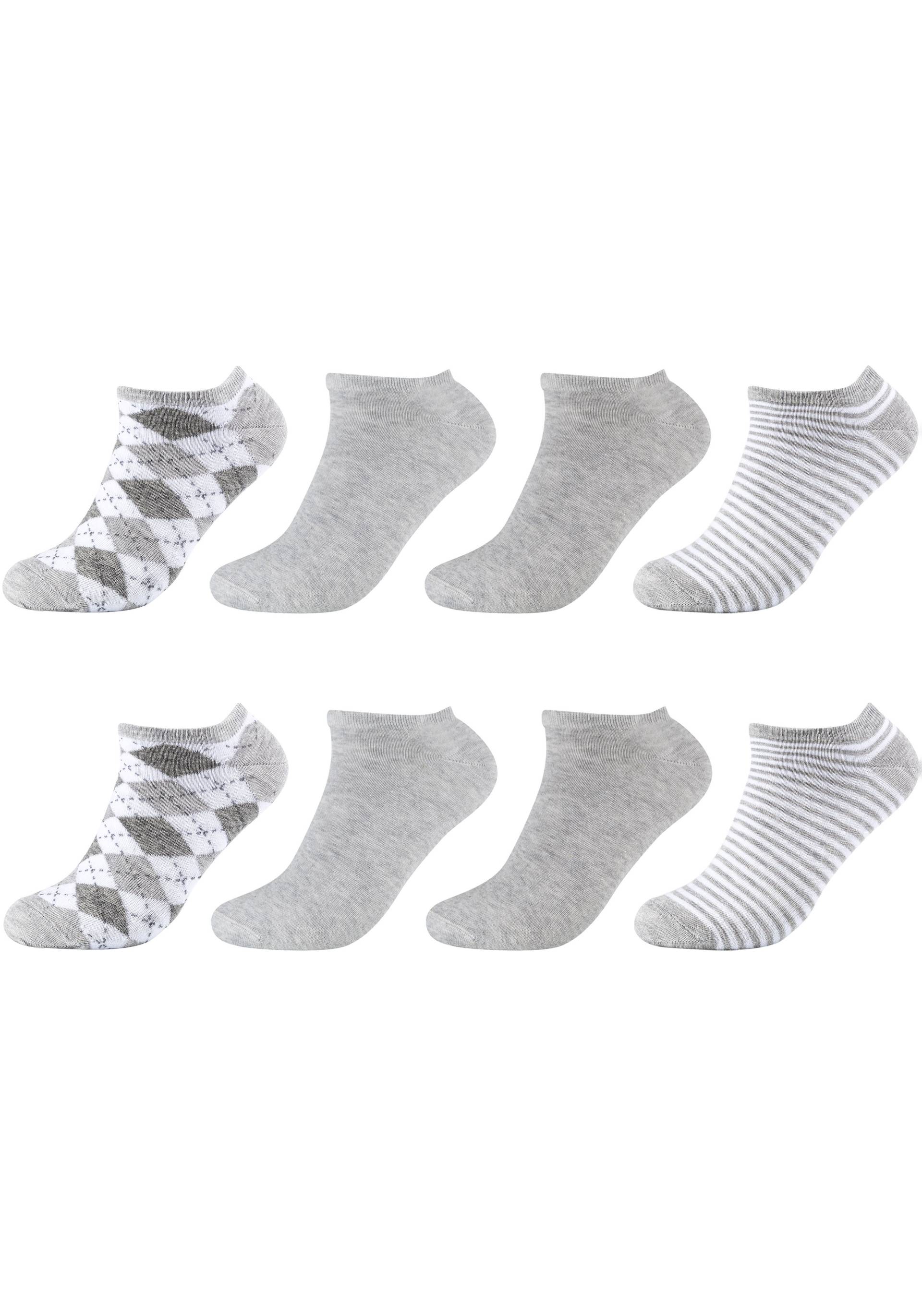 s.Oliver Kurzsocken »essentials«, (4er Pack), mit verschiedenen Designs von s.Oliver