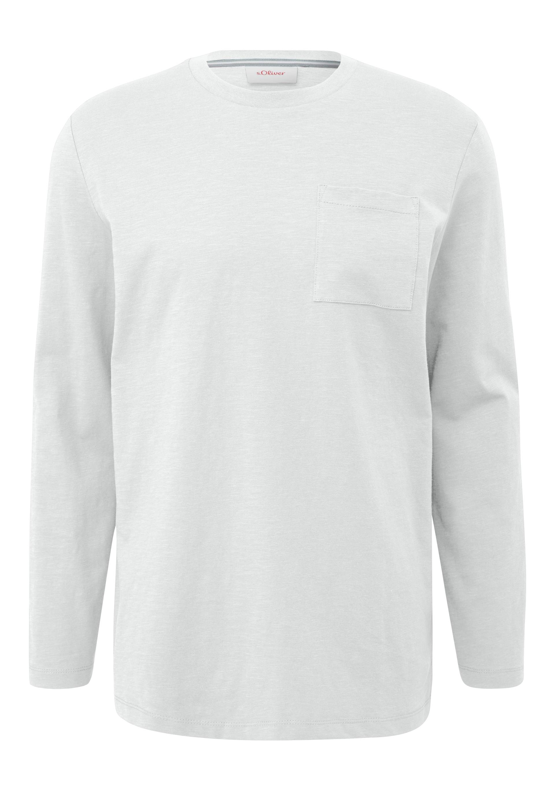 s.Oliver Langarmshirt, mit Flammgarnstruktur von s.Oliver