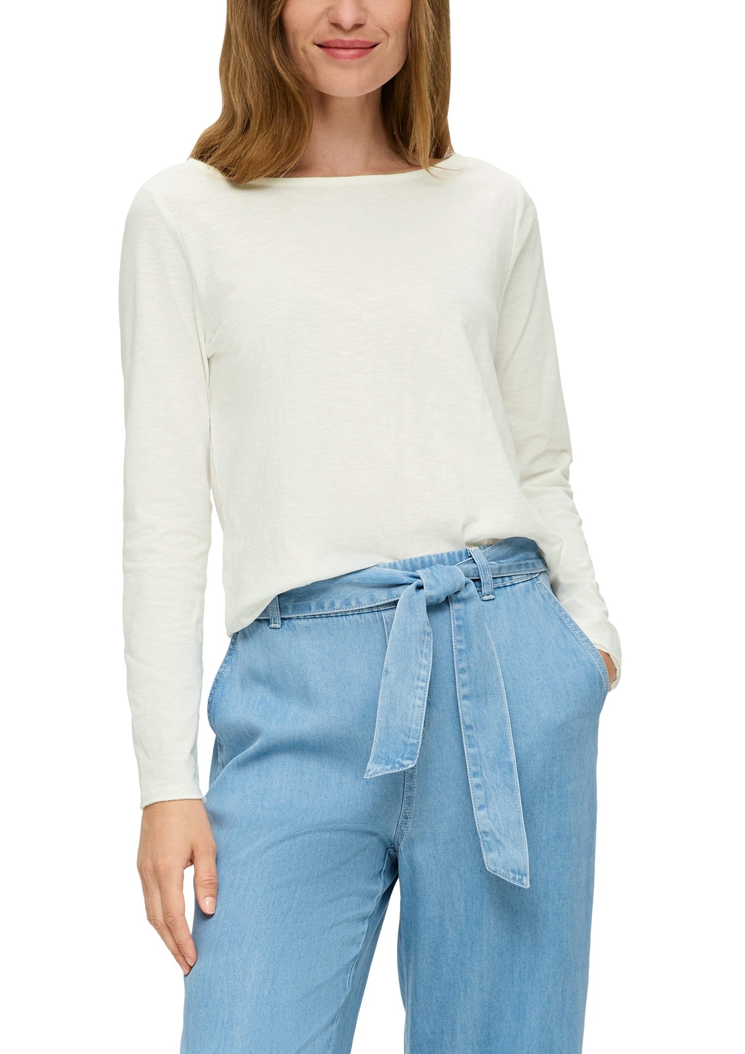s.Oliver Langarmshirt, mit U-Boot Ausschnitt s.Oliver Langarmshirt, mit U-Boot Ausschnitt von s.Oliver