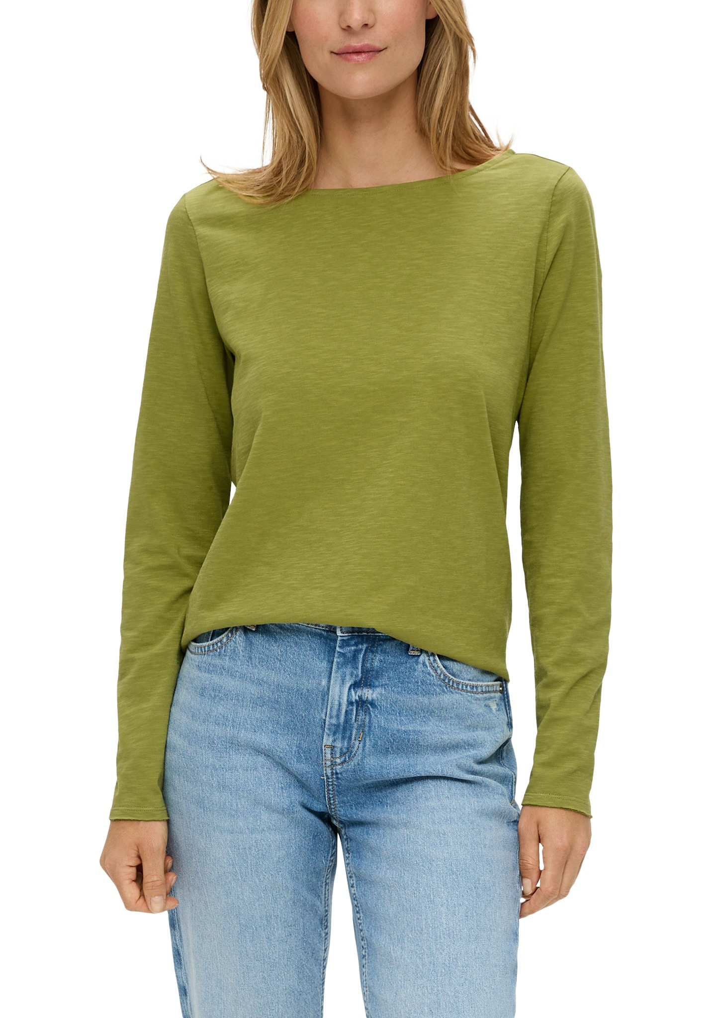 s.Oliver Langarmshirt, mit U-Boot Ausschnitt s.Oliver Langarmshirt, mit U-Boot Ausschnitt von s.Oliver