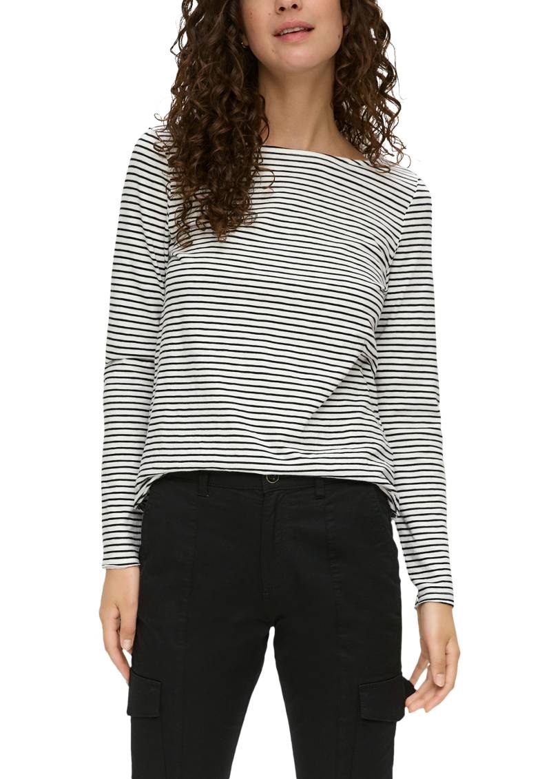 s.Oliver Langarmshirt, mit U-Boot Ausschnitt von s.Oliver